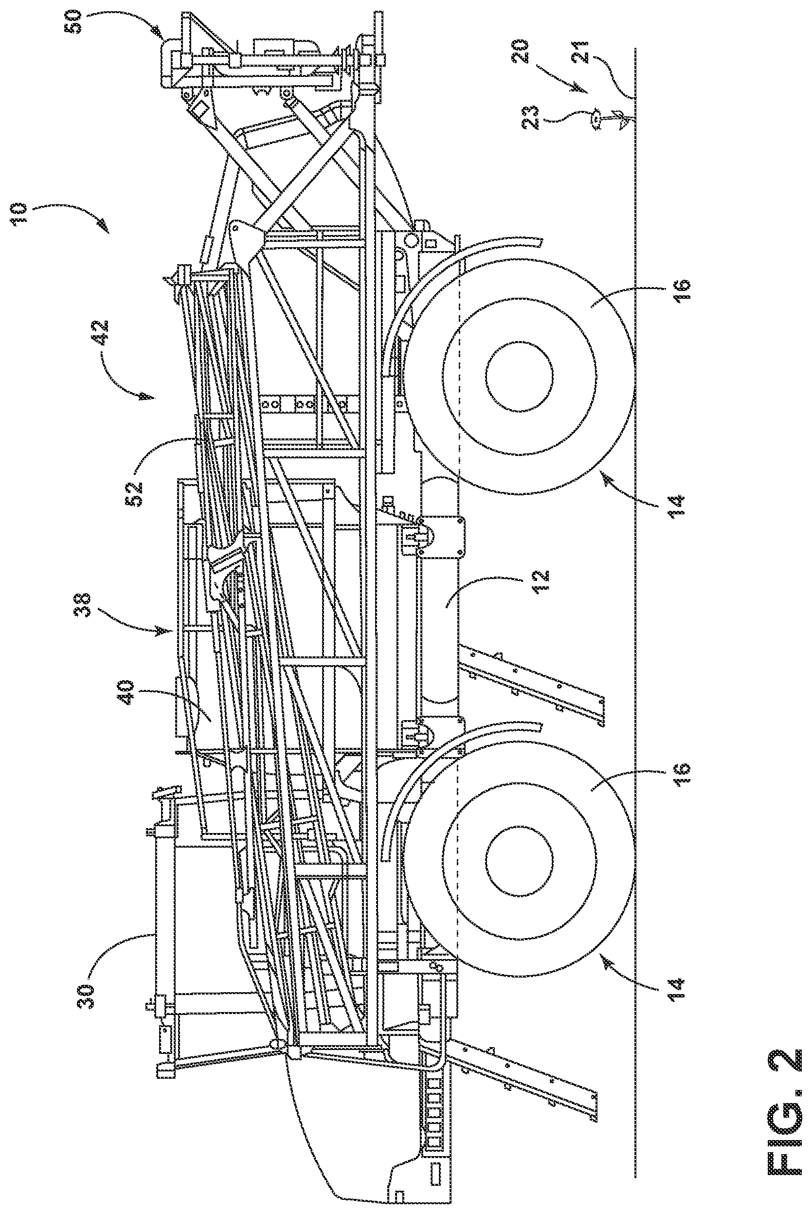 Patent US12319089 Figure 2 – System and method for an agricultural applicator
