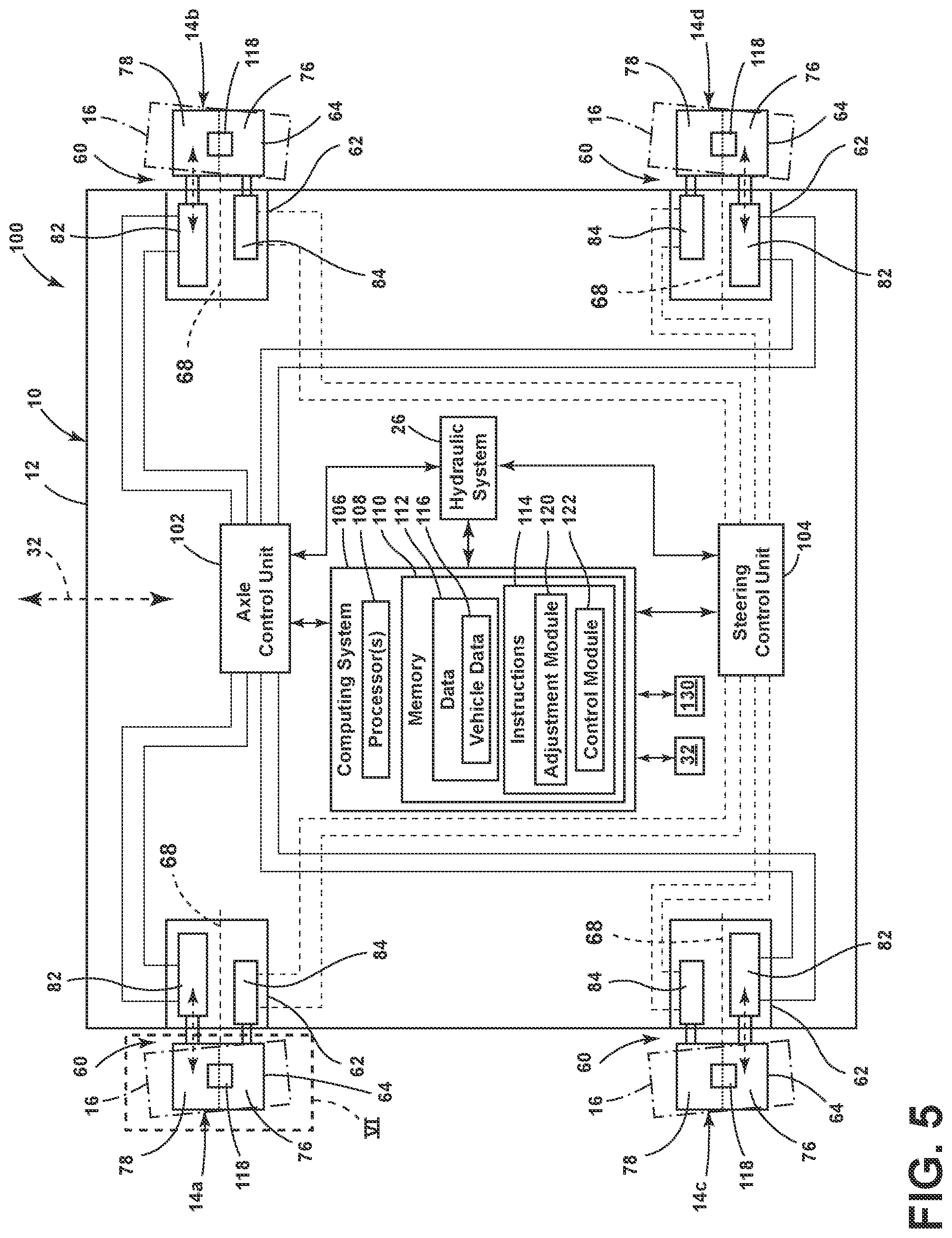 Patent US12319089 Figure 5 – System and method for an agricultural applicator