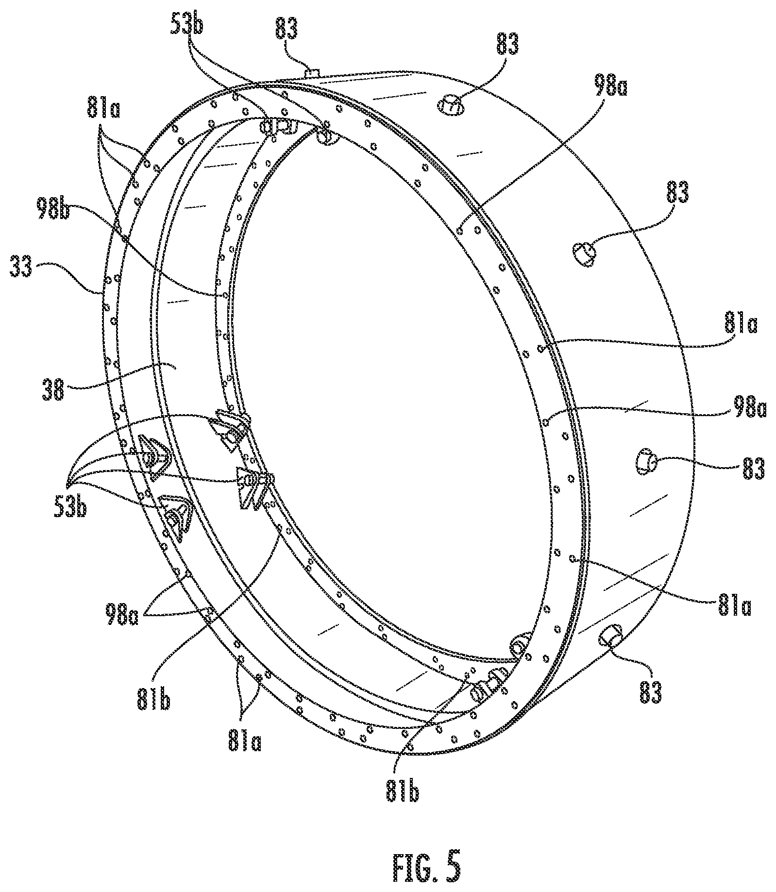Patent US12319090 Figure 5 – Mine material processing apparatus including gas spring wheel assemblies and related methods