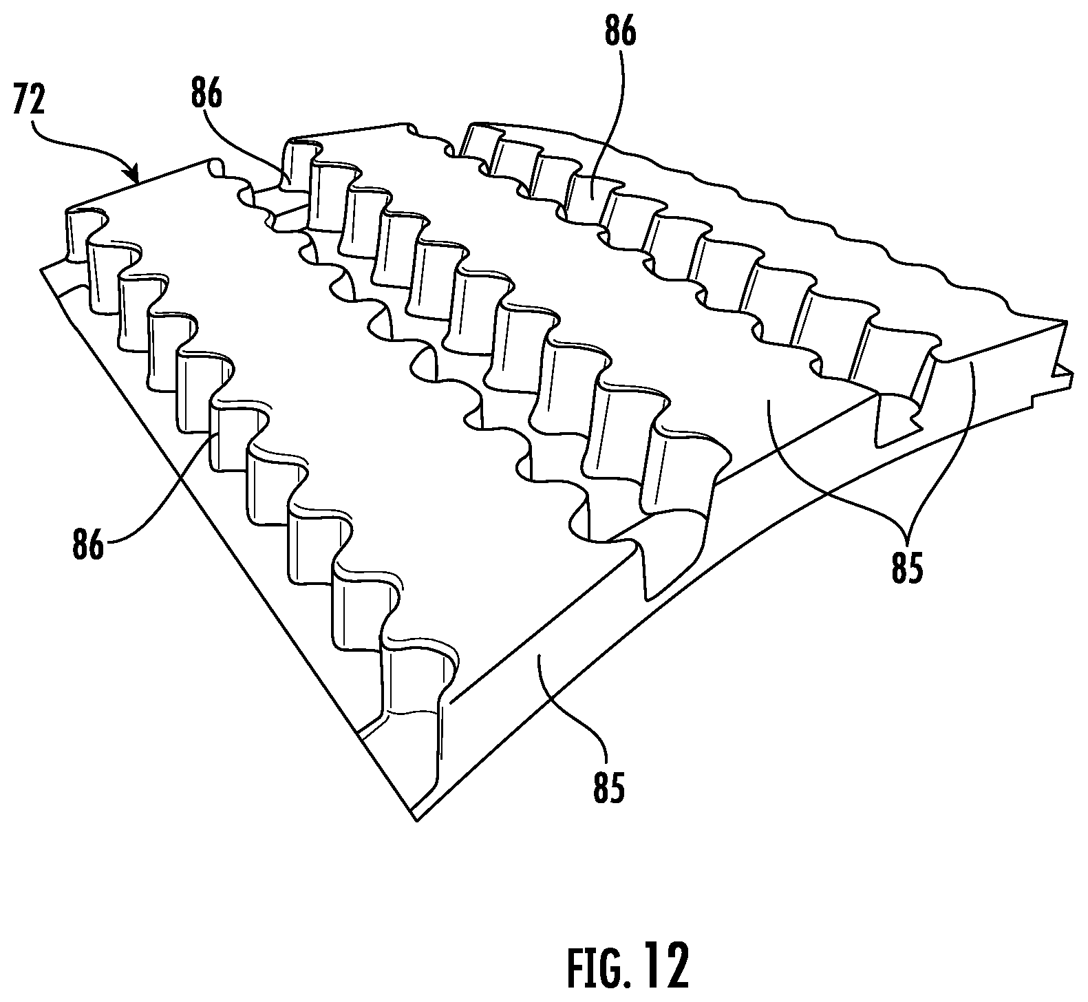 Patent US12319090 Figure 12 – Mine material processing apparatus including gas spring wheel assemblies and related methods
