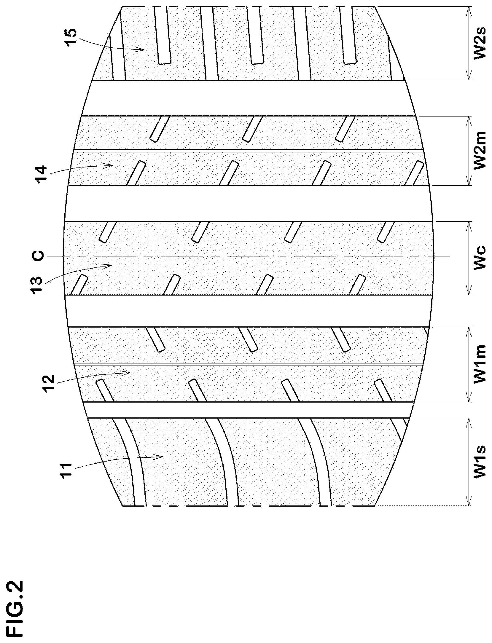 Patent US12319094 Figure 2 – Tire