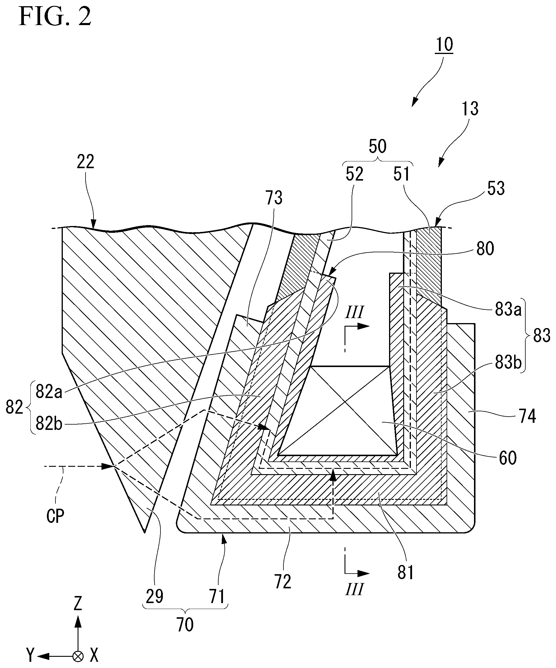Patent US12319098 Figure 2 – Tire