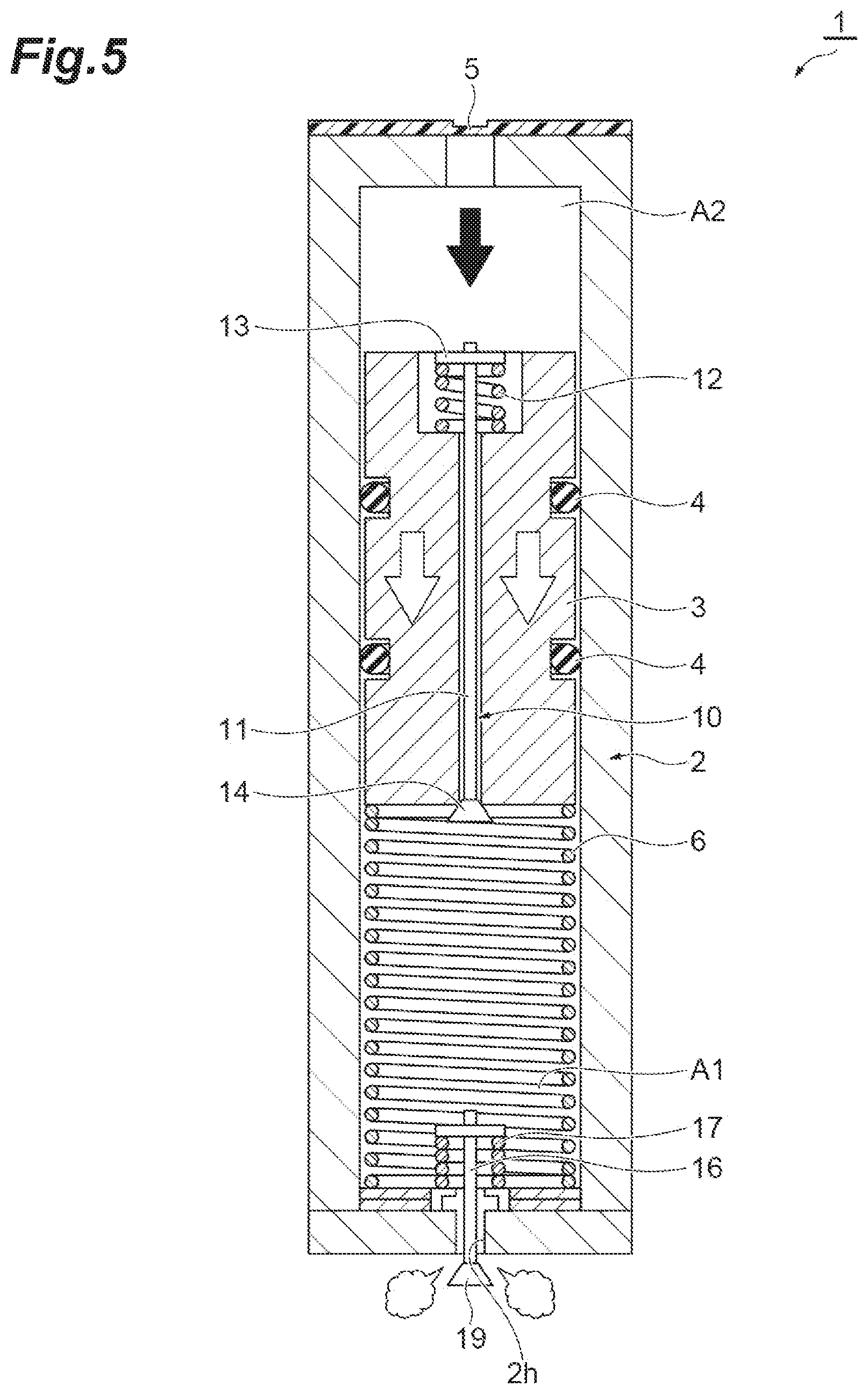 Patent US12319101 Figure 5 – Tire air supplementing device