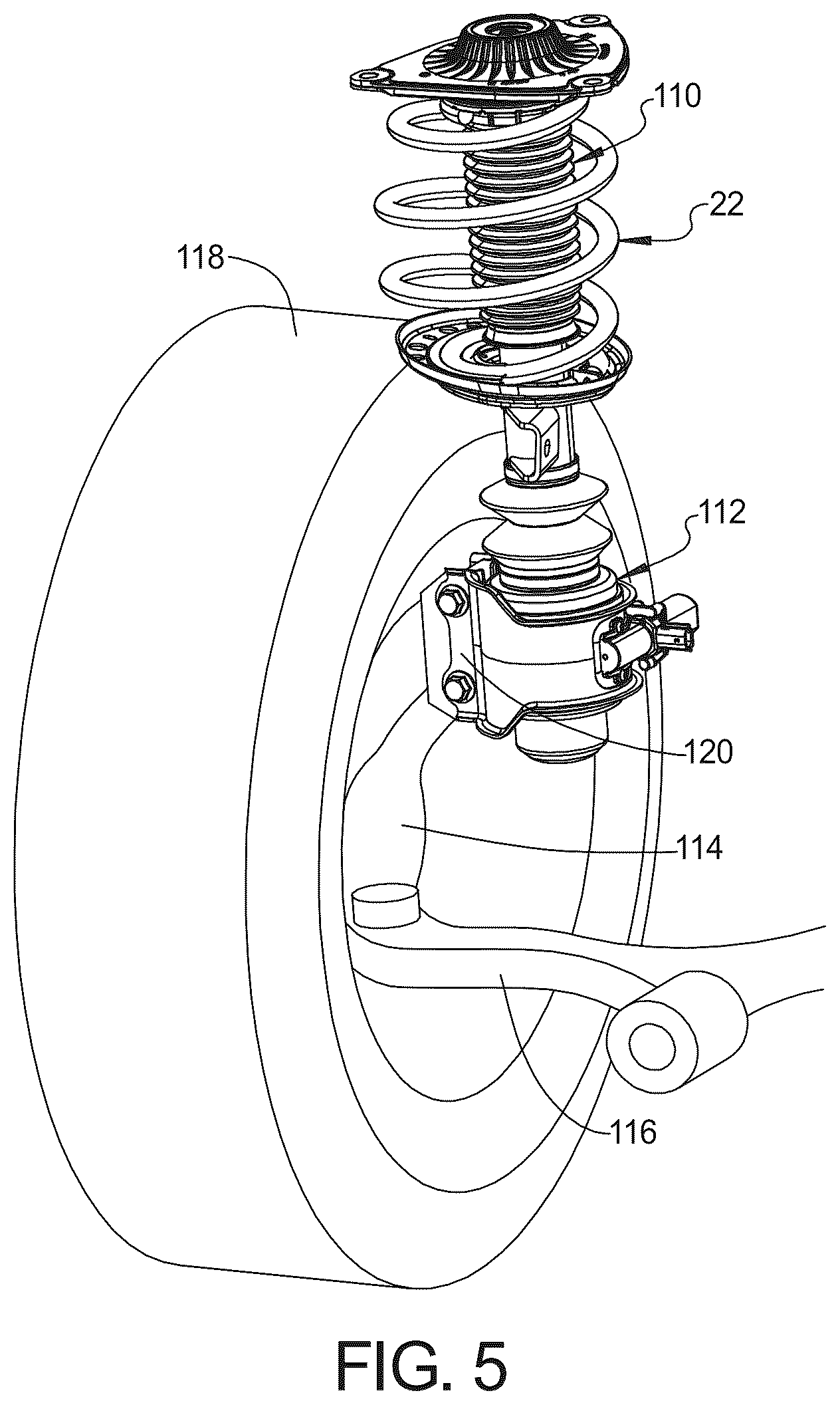 Patent US12319107 Figure 4 – Vehicle ride height adjustment system