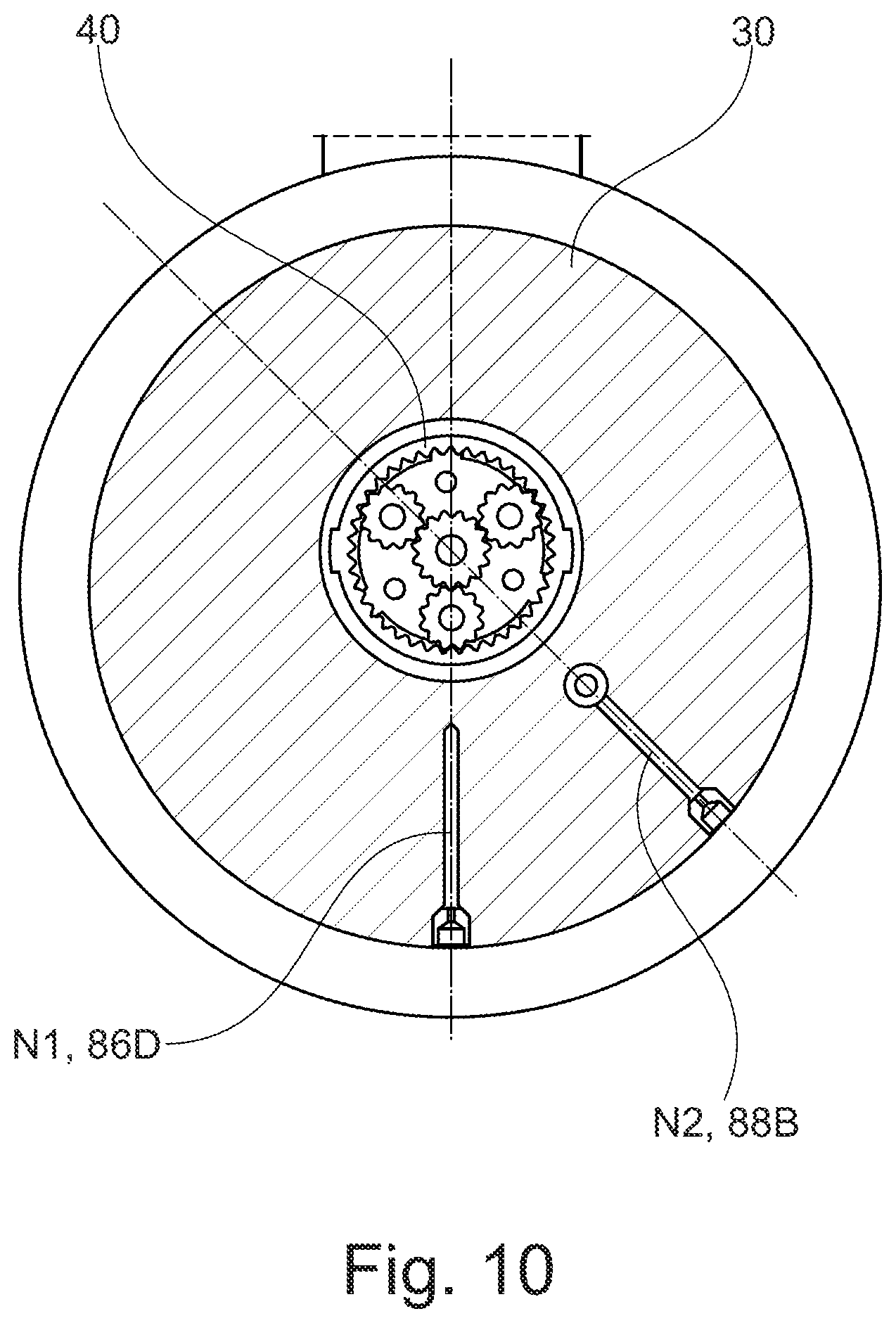 Patent US12319109 Figure 8 – Stabilizer bar hydraulic disconnect