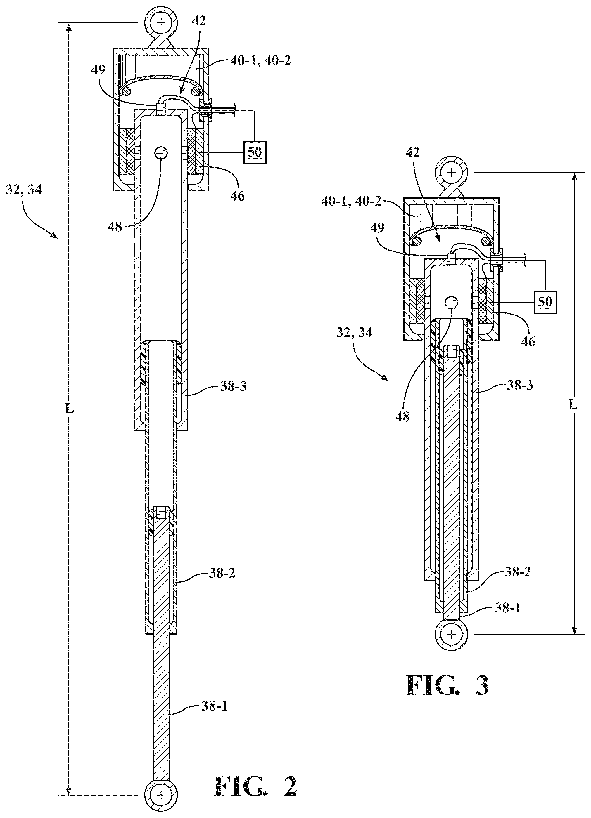 Patent US12319112 Figure 2 – Telescoping multi-section lockable link for a vehicle suspension stabilizer bar