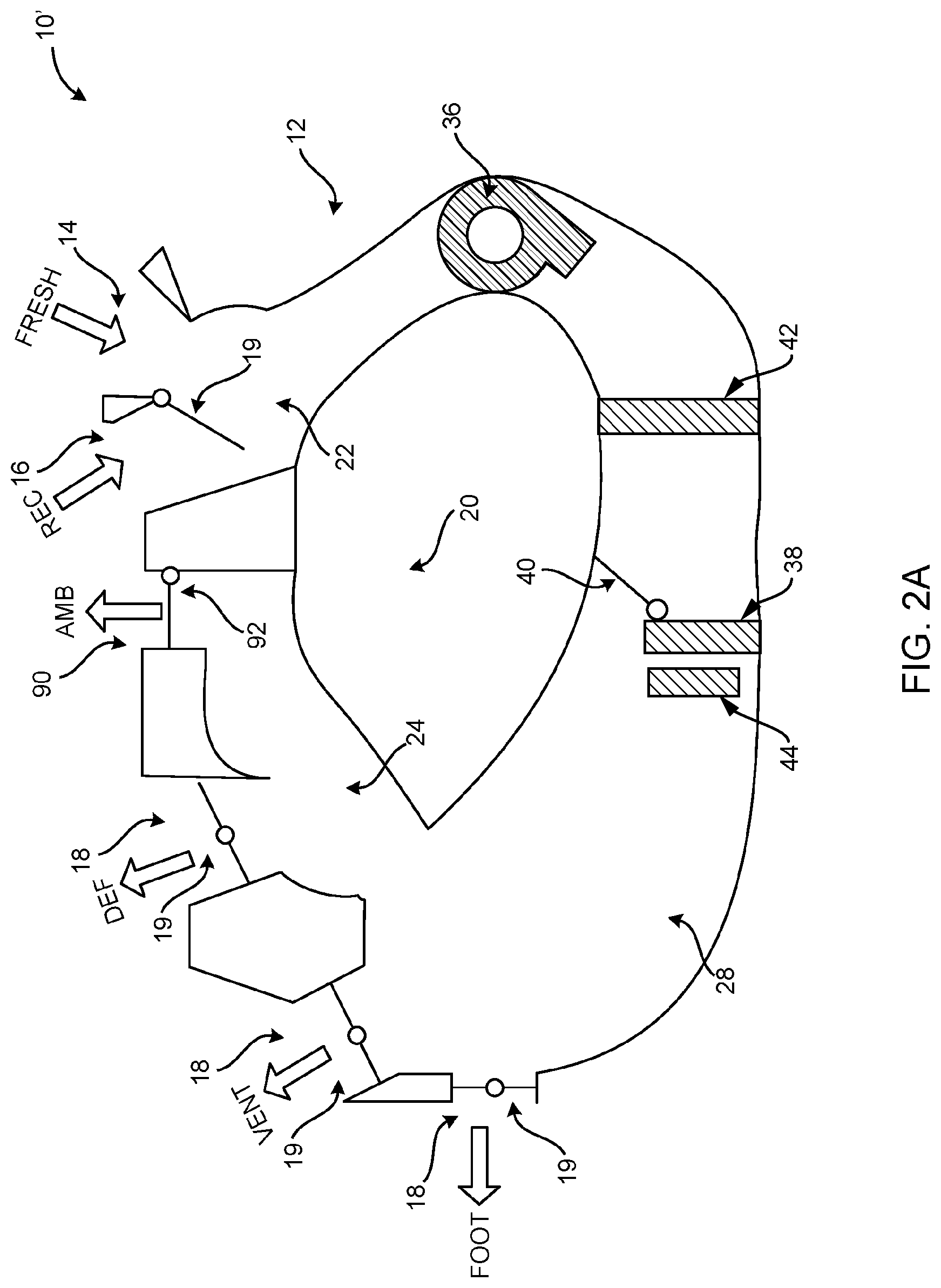 Patent US12319114 Figure 10 – Heating, ventilation, and air conditioning case with extractor port to ambient