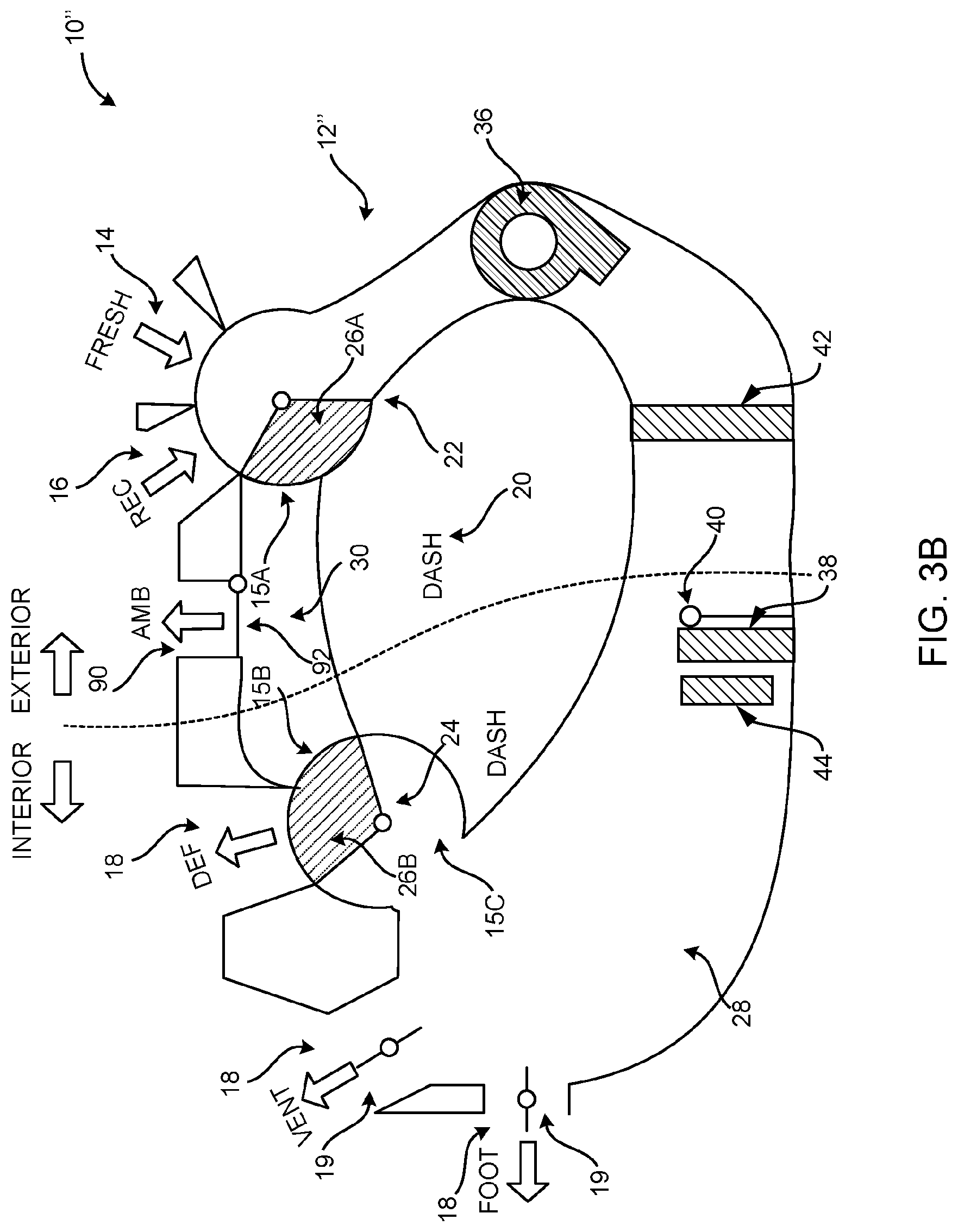 Patent US12319114 Figure 18 – Heating, ventilation, and air conditioning case with extractor port to ambient