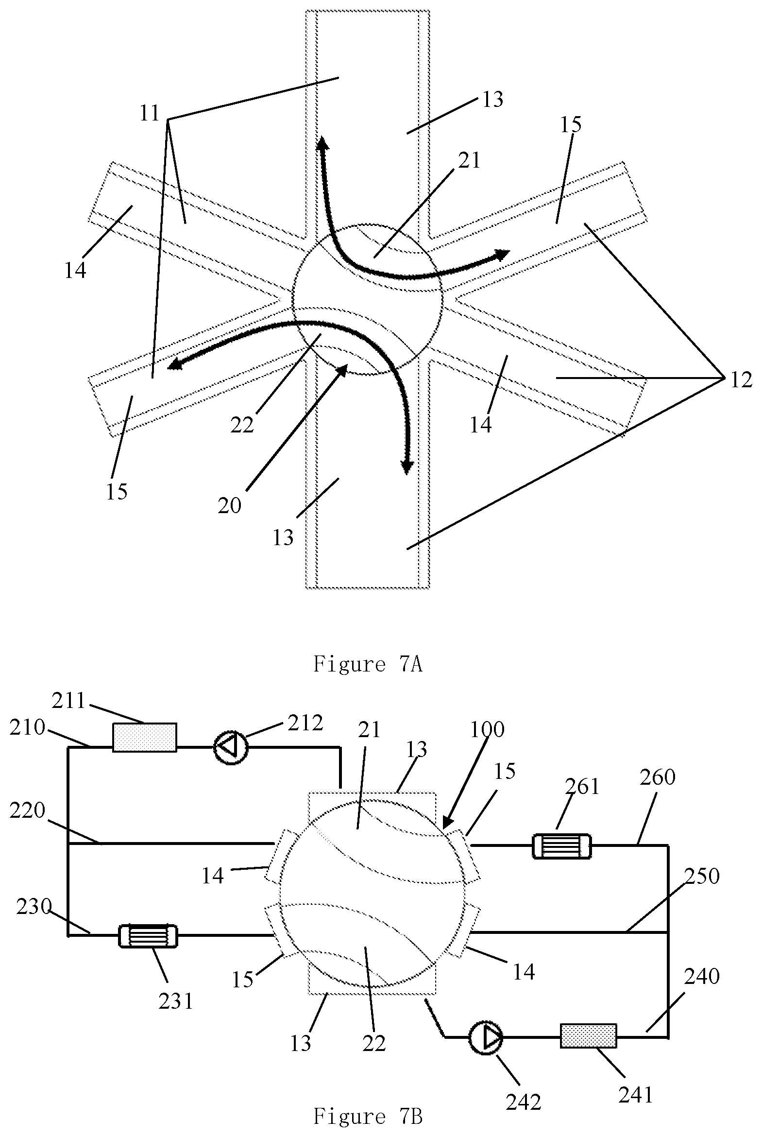 Patent US12319116 Figure 6 – Multi-ports valve and thermal management system having same