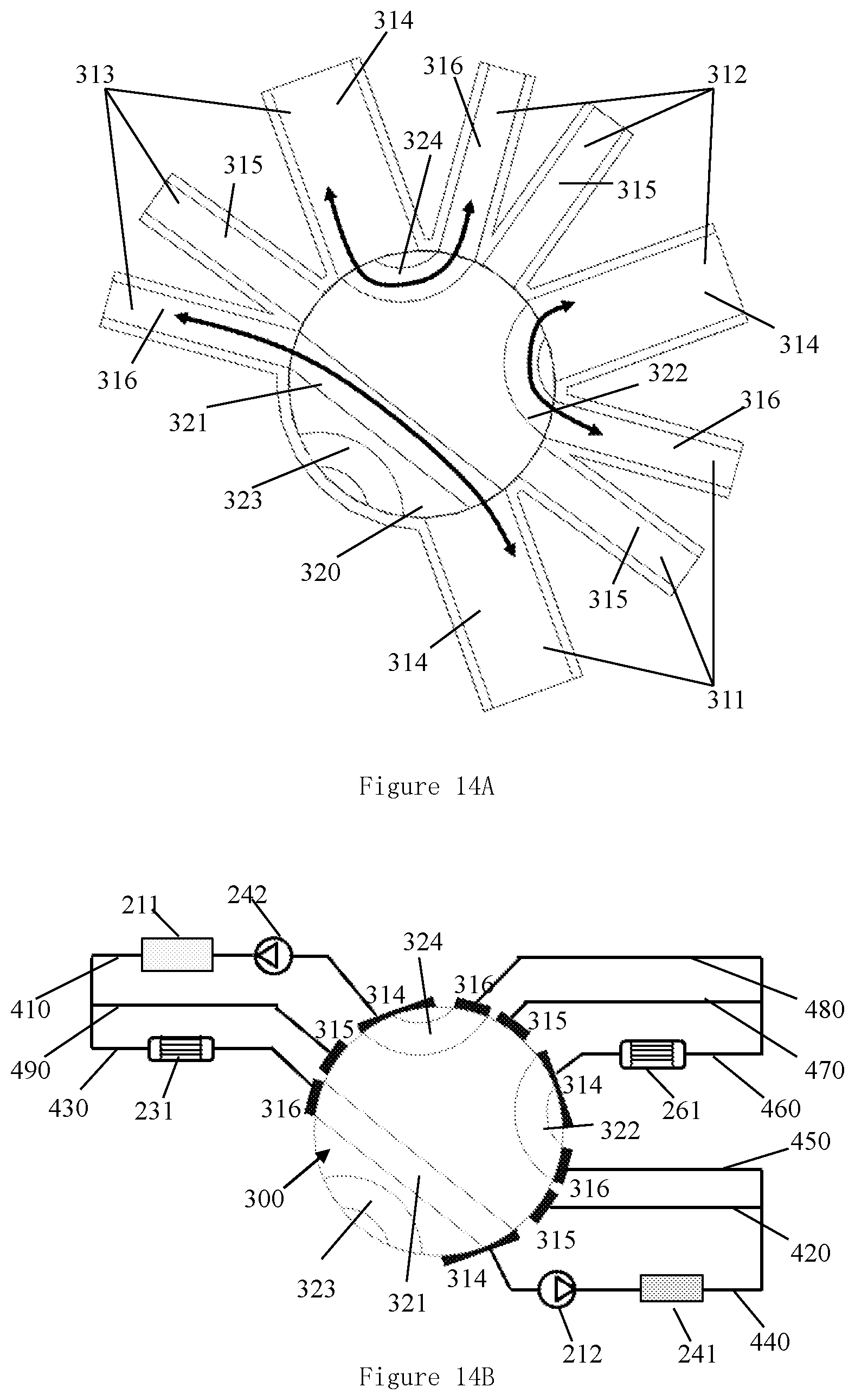 Patent US12319116 Figure 12 – Multi-ports valve and thermal management system having same