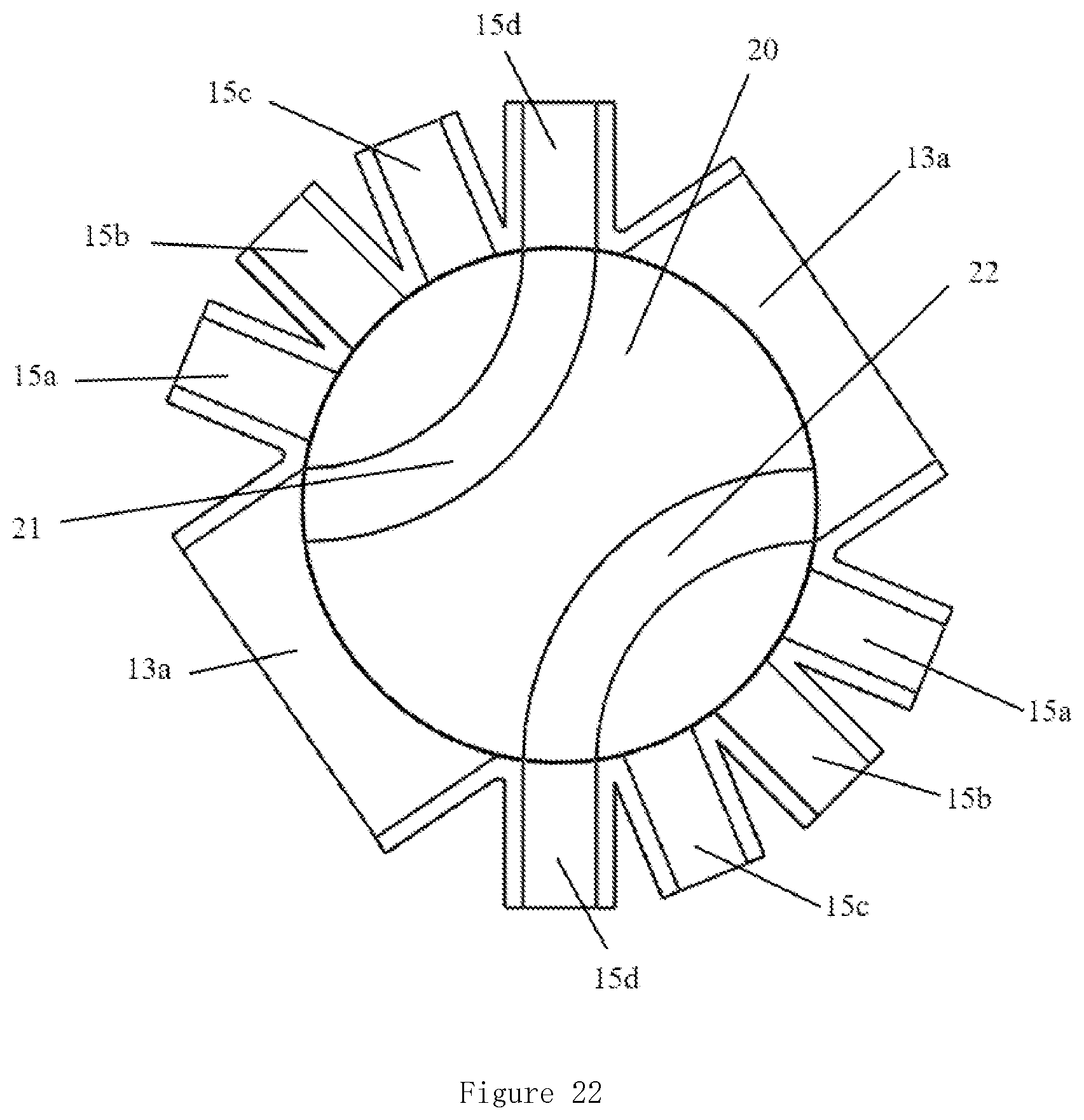 Patent US12319116 Figure 20 – Multi-ports valve and thermal management system having same