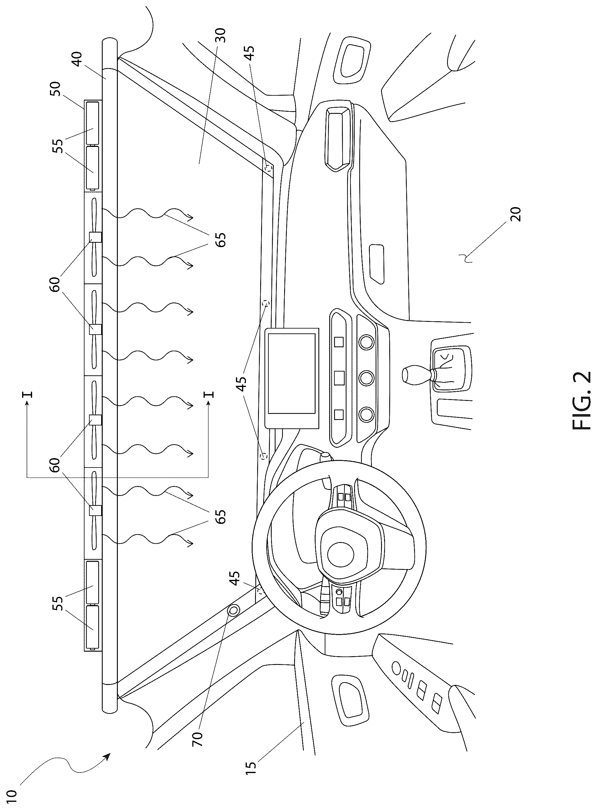 Patent US12319119 Figure 2 – Solar-powered vehicle interior temperature management system