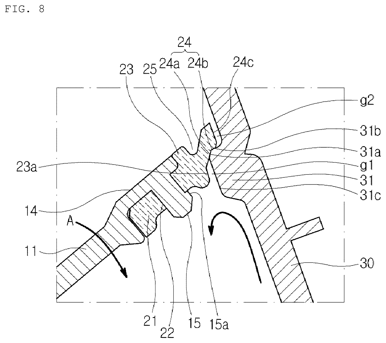 Patent US12319120 Figure 5 – Damper of air vent for vehicle