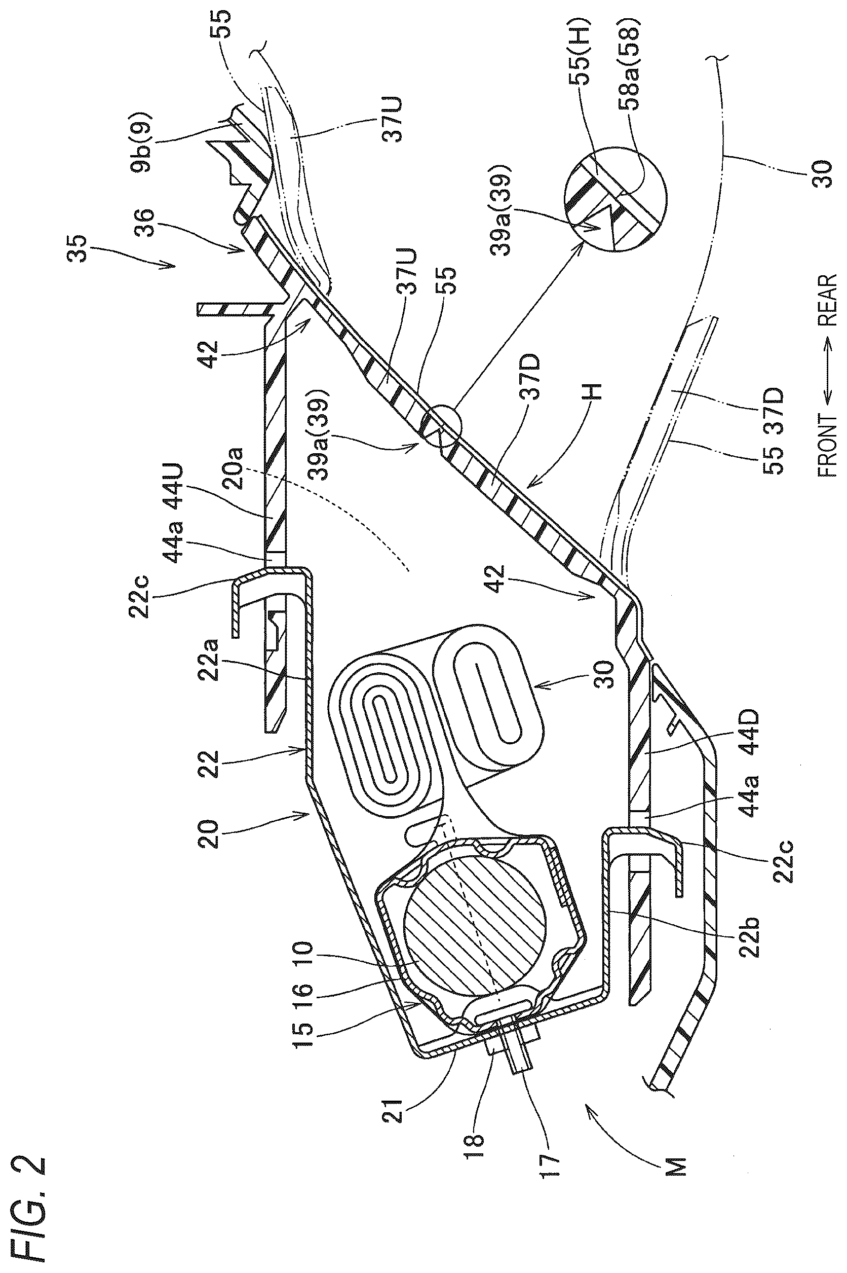 Patent US12319125 Figure 2 – Heater for airbag device