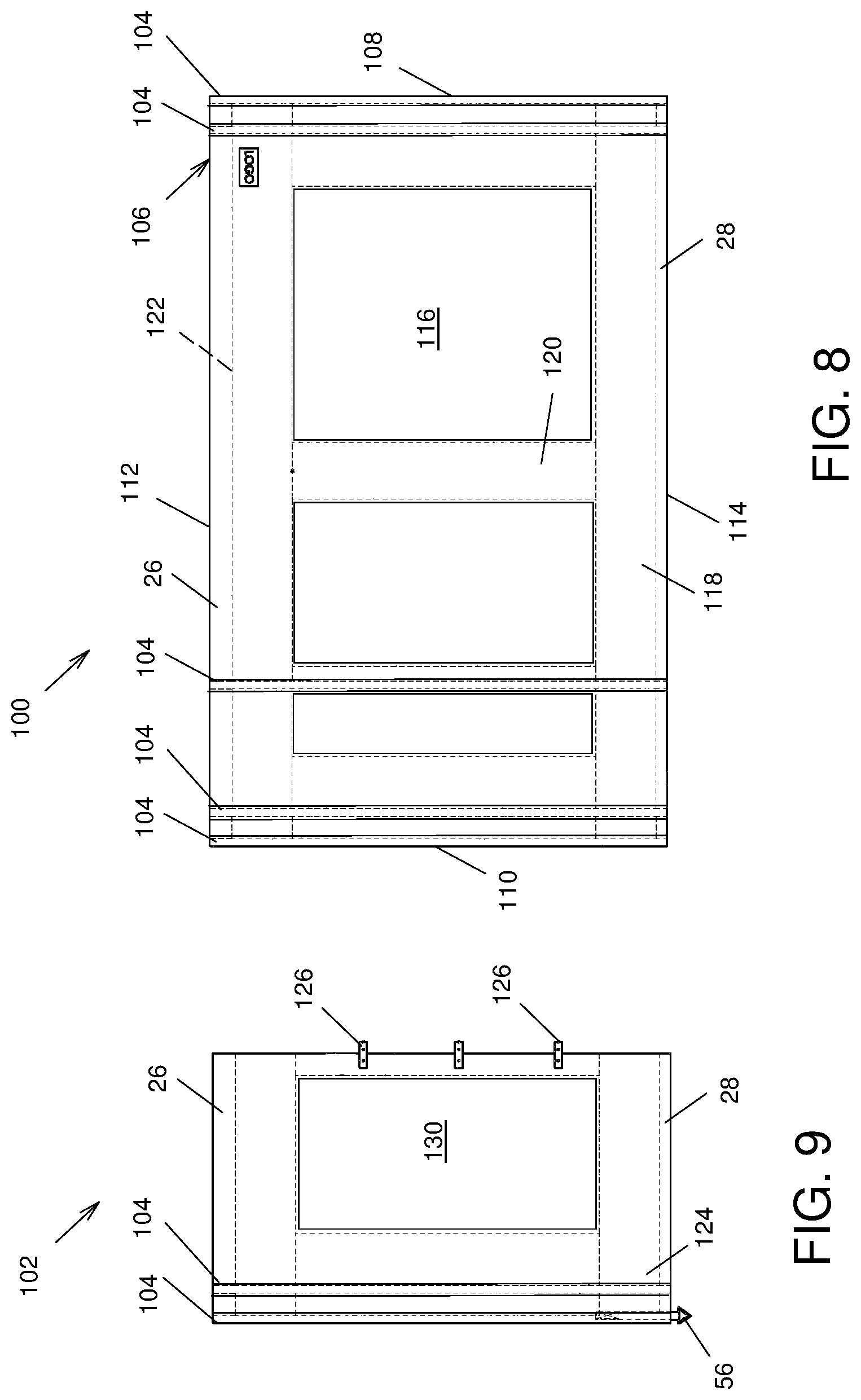 Patent US12319131 Figure 4 – Tarpaulin including a replaceable section