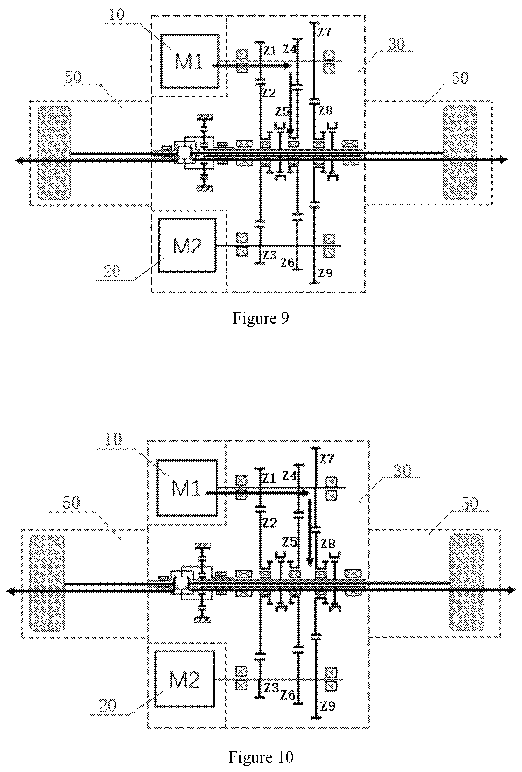 Patent US12319132 Figure 6 – Electric drive axle and automobile