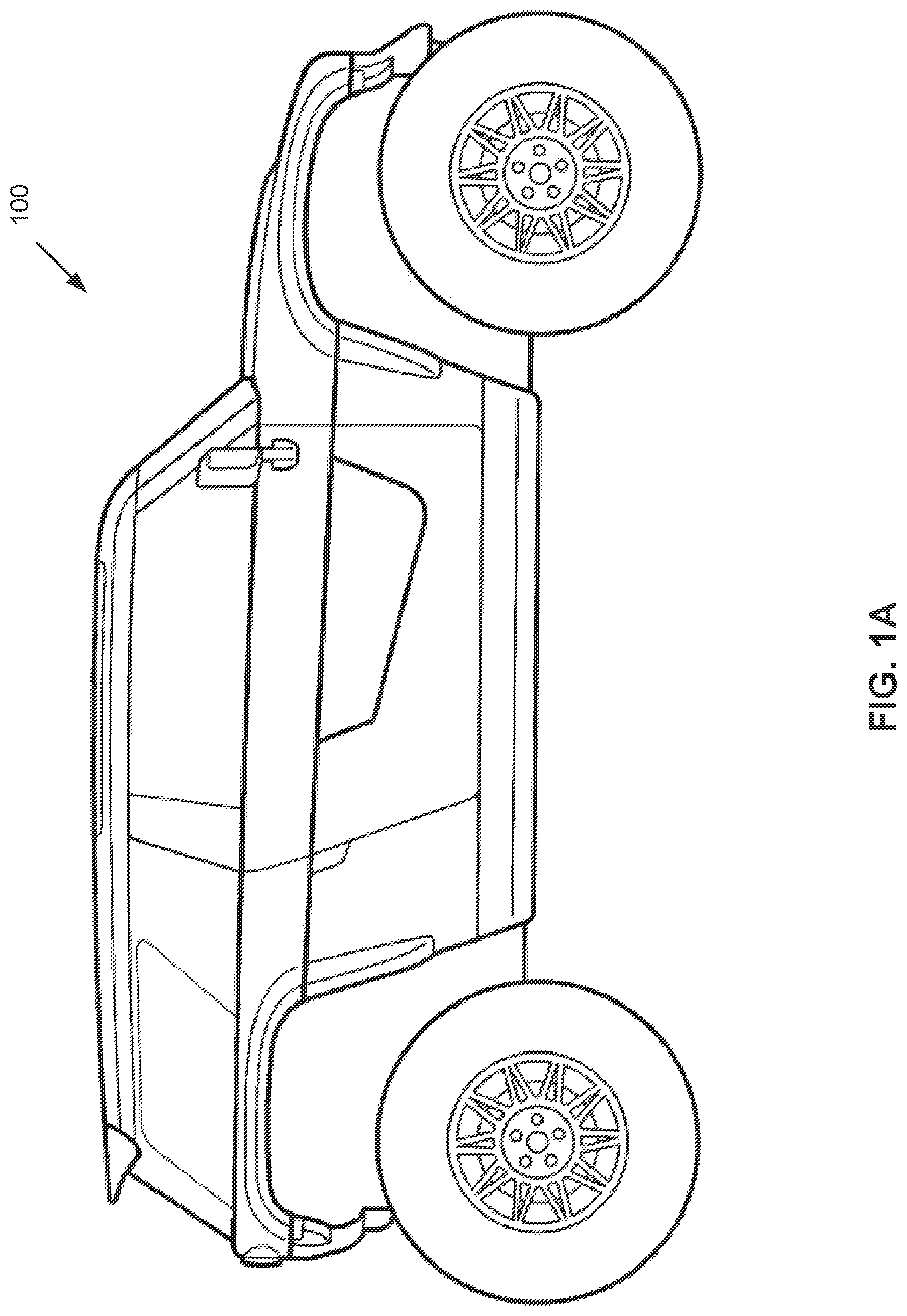 Patent US12319133 — Electric vehicle battery compartment — Figure 1