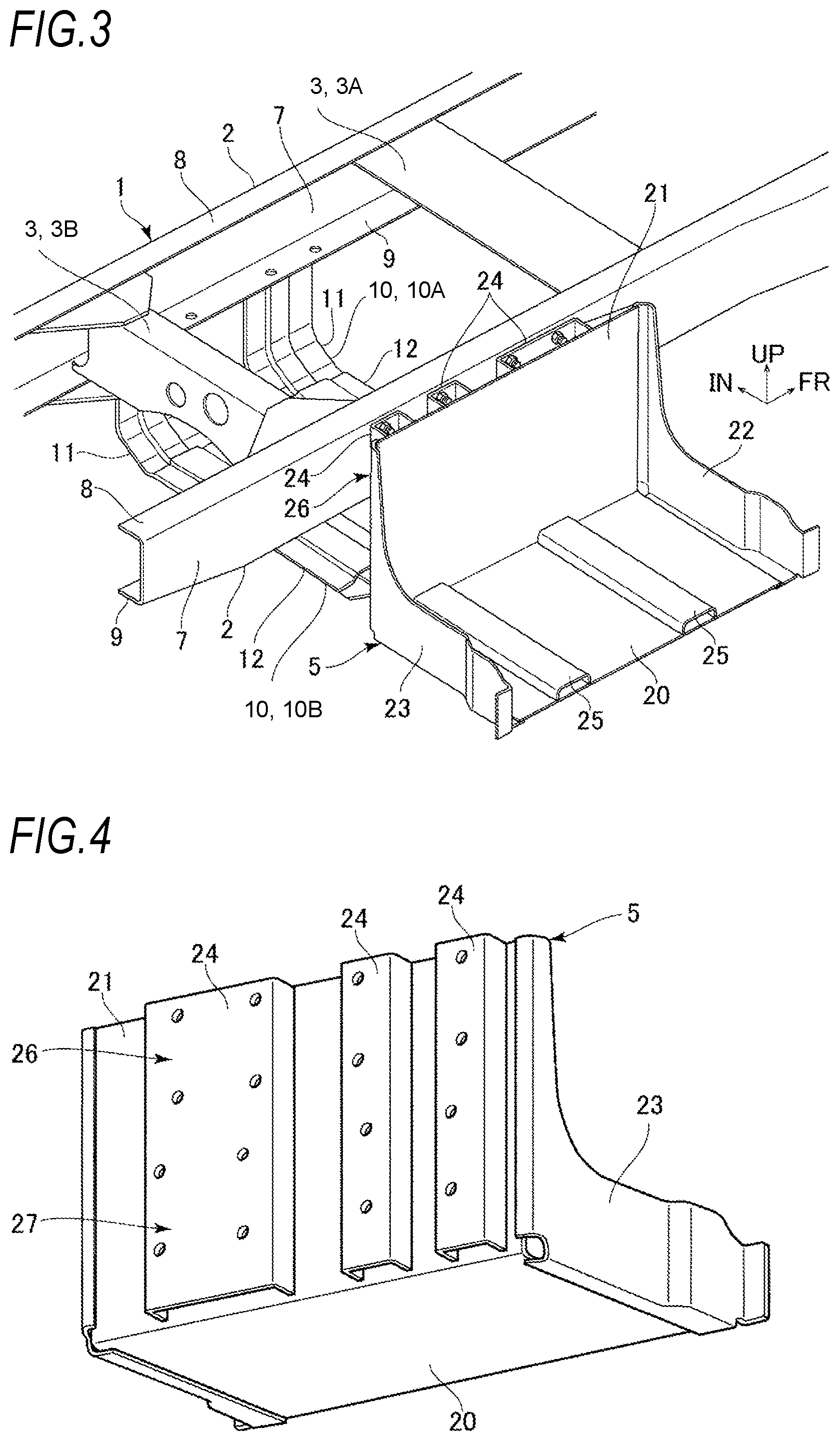 Patent US12319135 Figure 2 – Battery support structure for vehicle