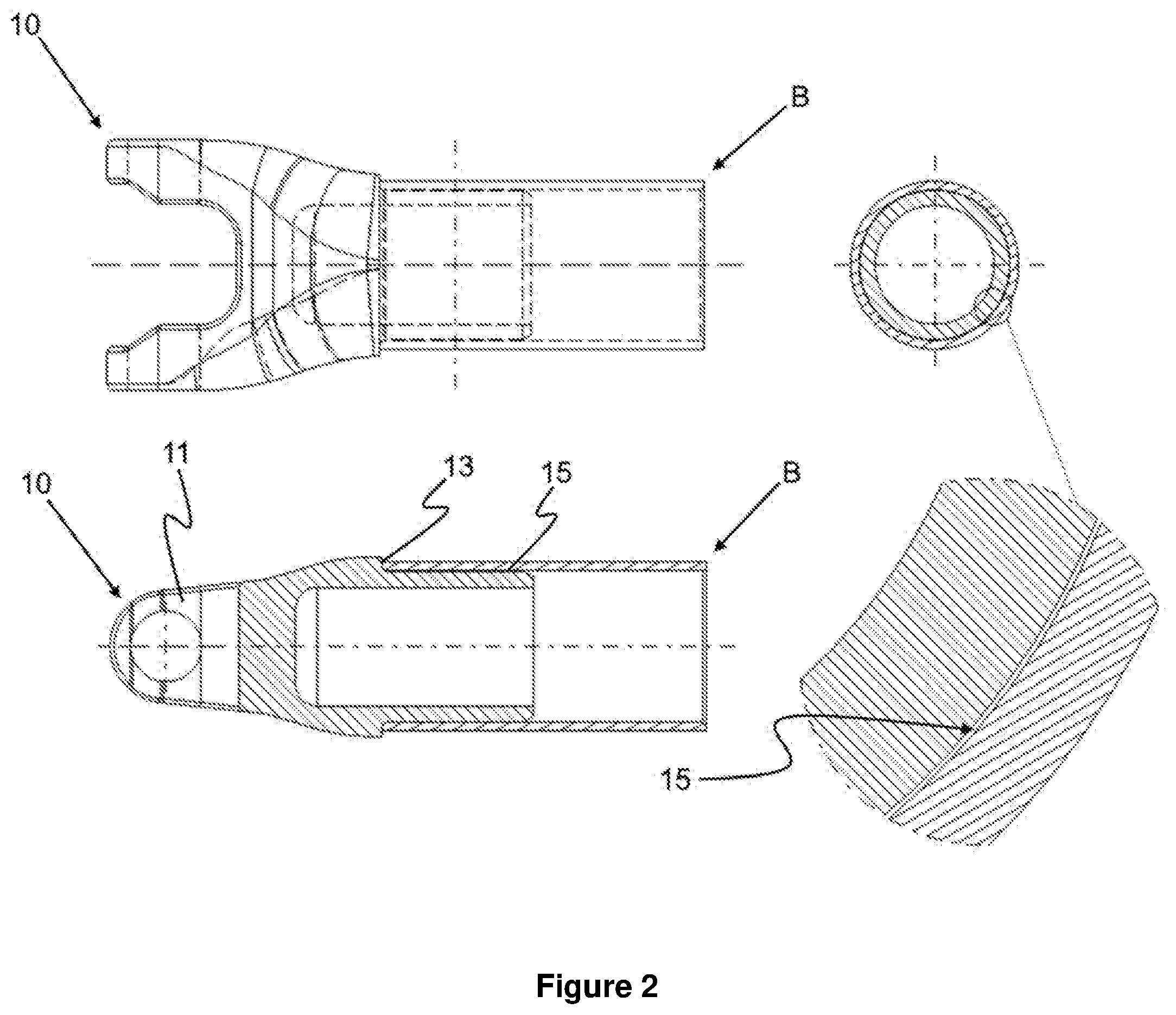Patent US12319136 Figure 2 – Carbon composite tube yoke
