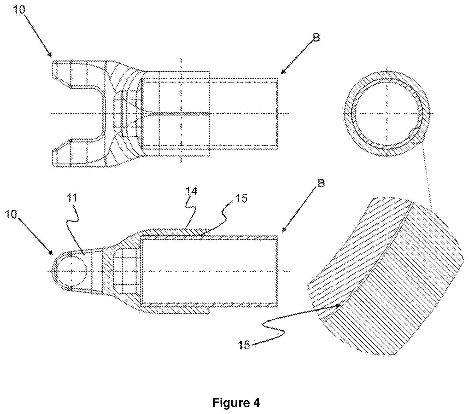 Patent US12319136 Figure 4 – Carbon composite tube yoke