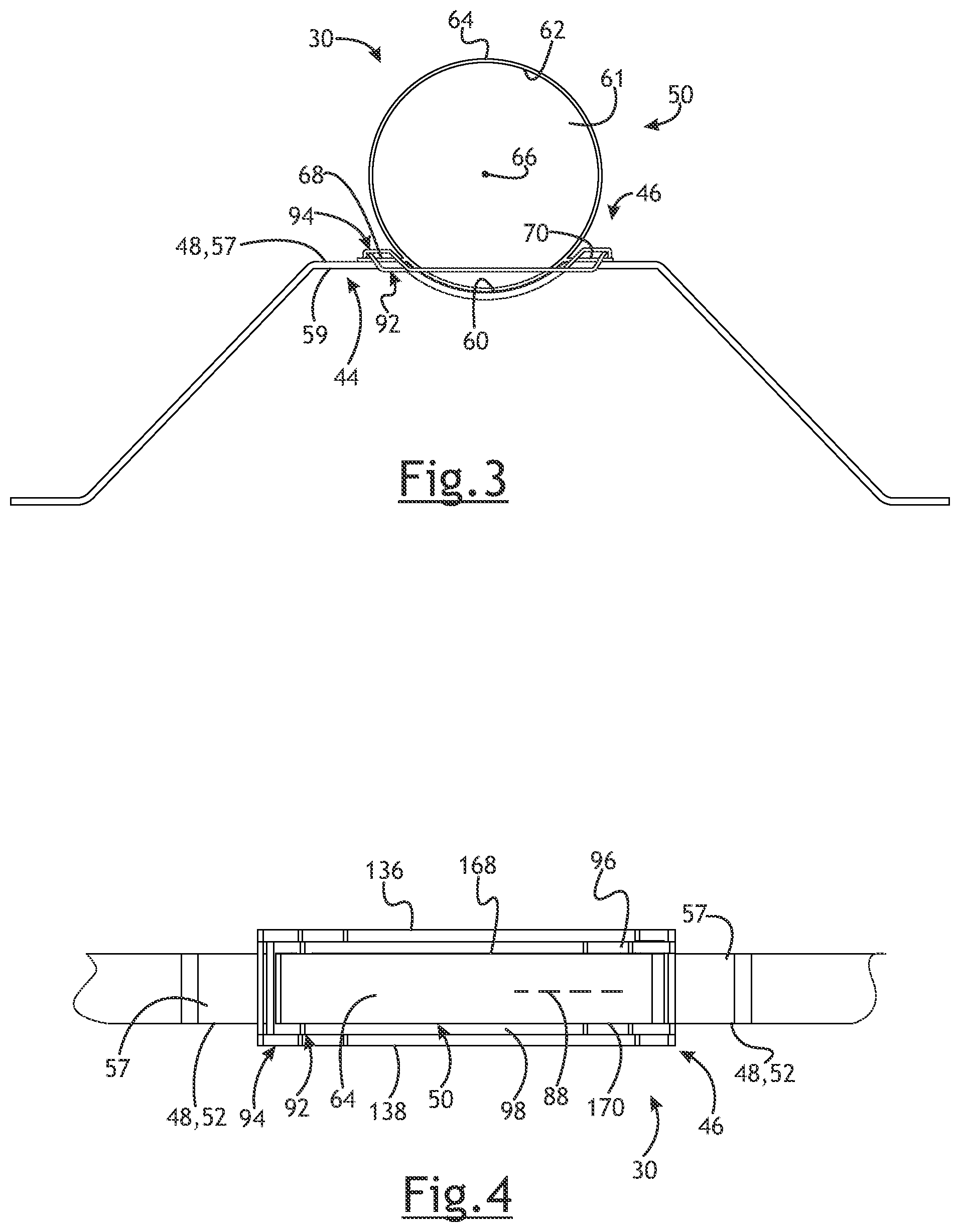 Patent US12319137 Figure 2 – Bracket for a rotating shaft
