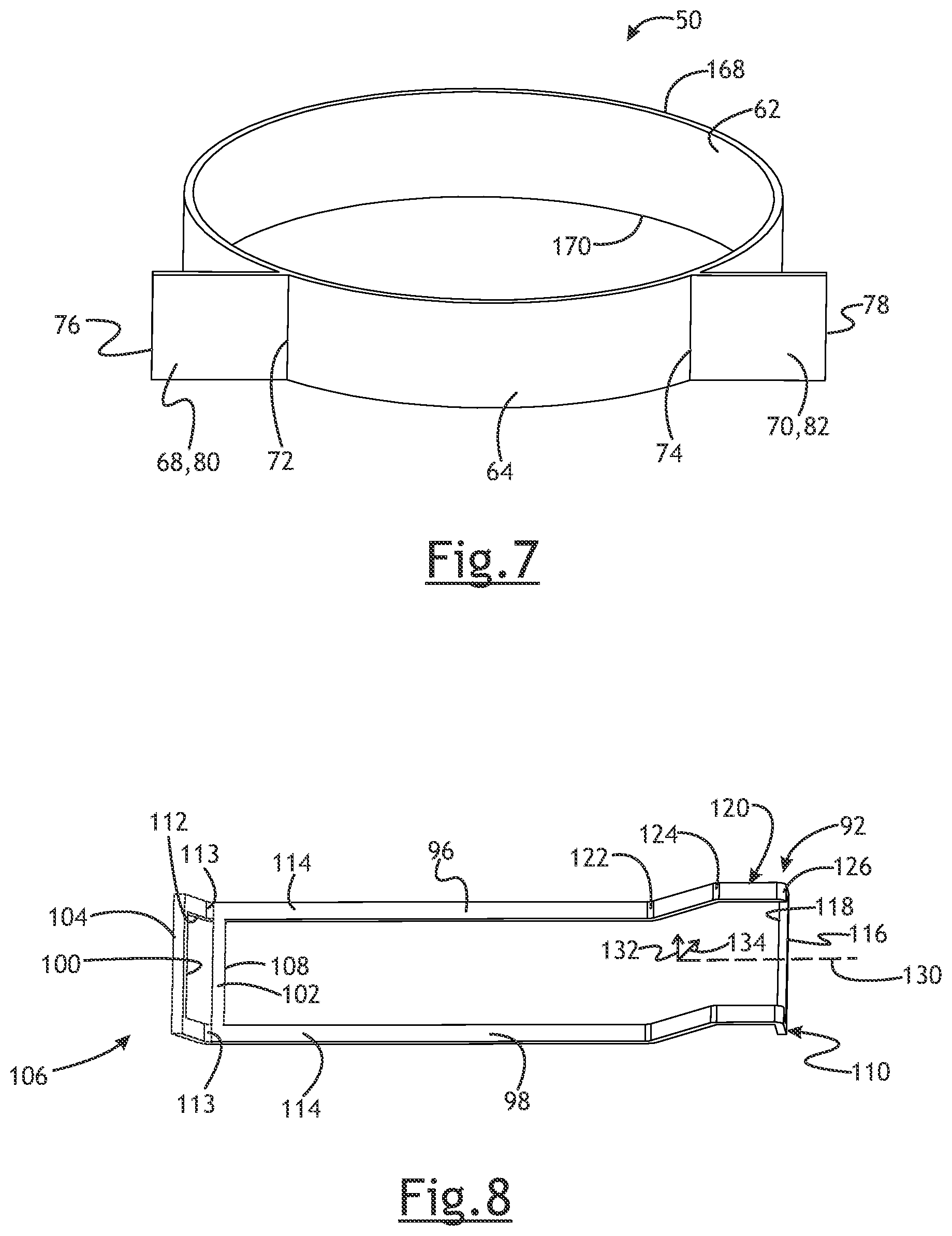 Patent US12319137 Figure 4 – Bracket for a rotating shaft