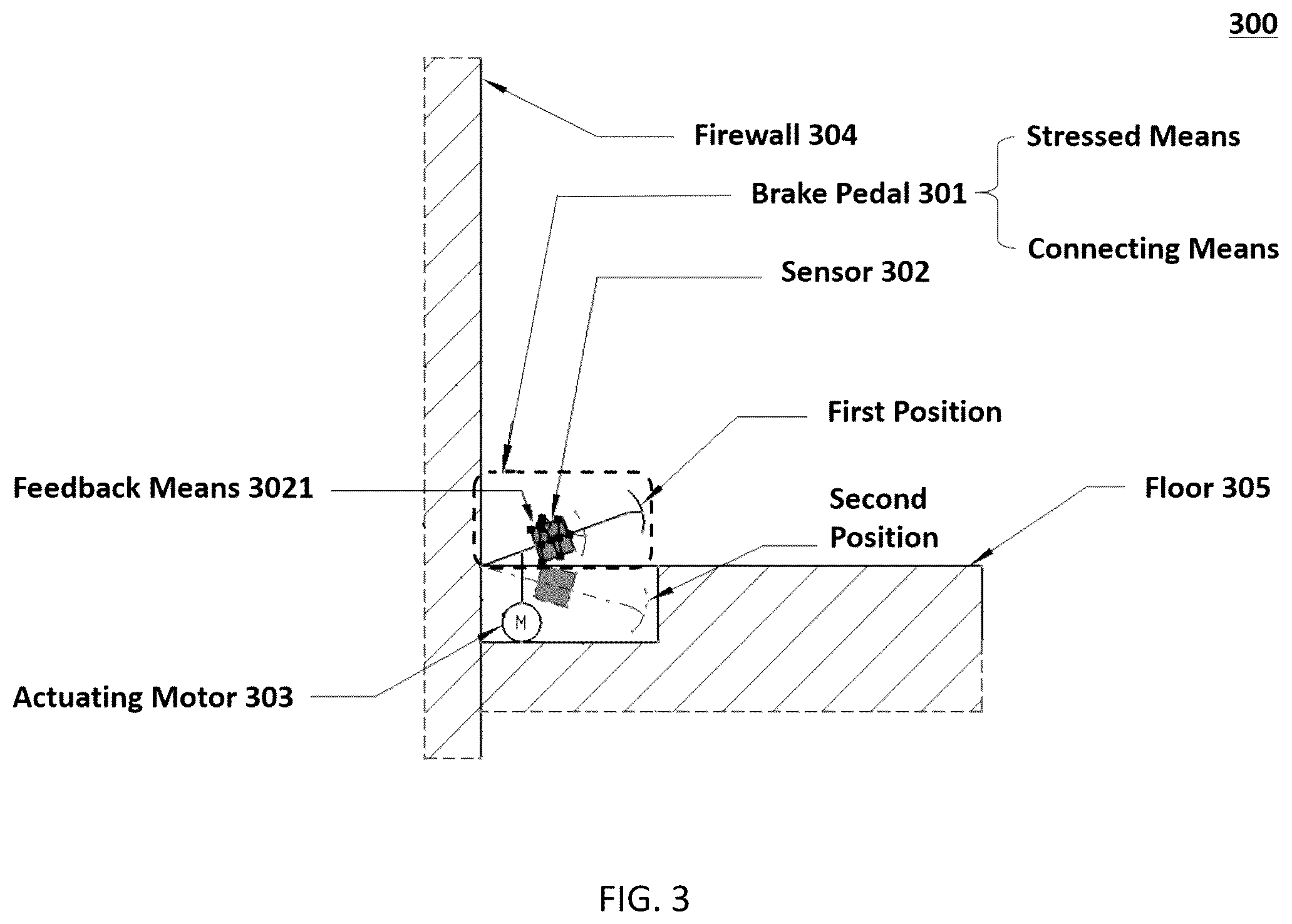 Patent US12319140 Figure 3 – Vehicle operating apparatus, vehicle system and vehicle braking system