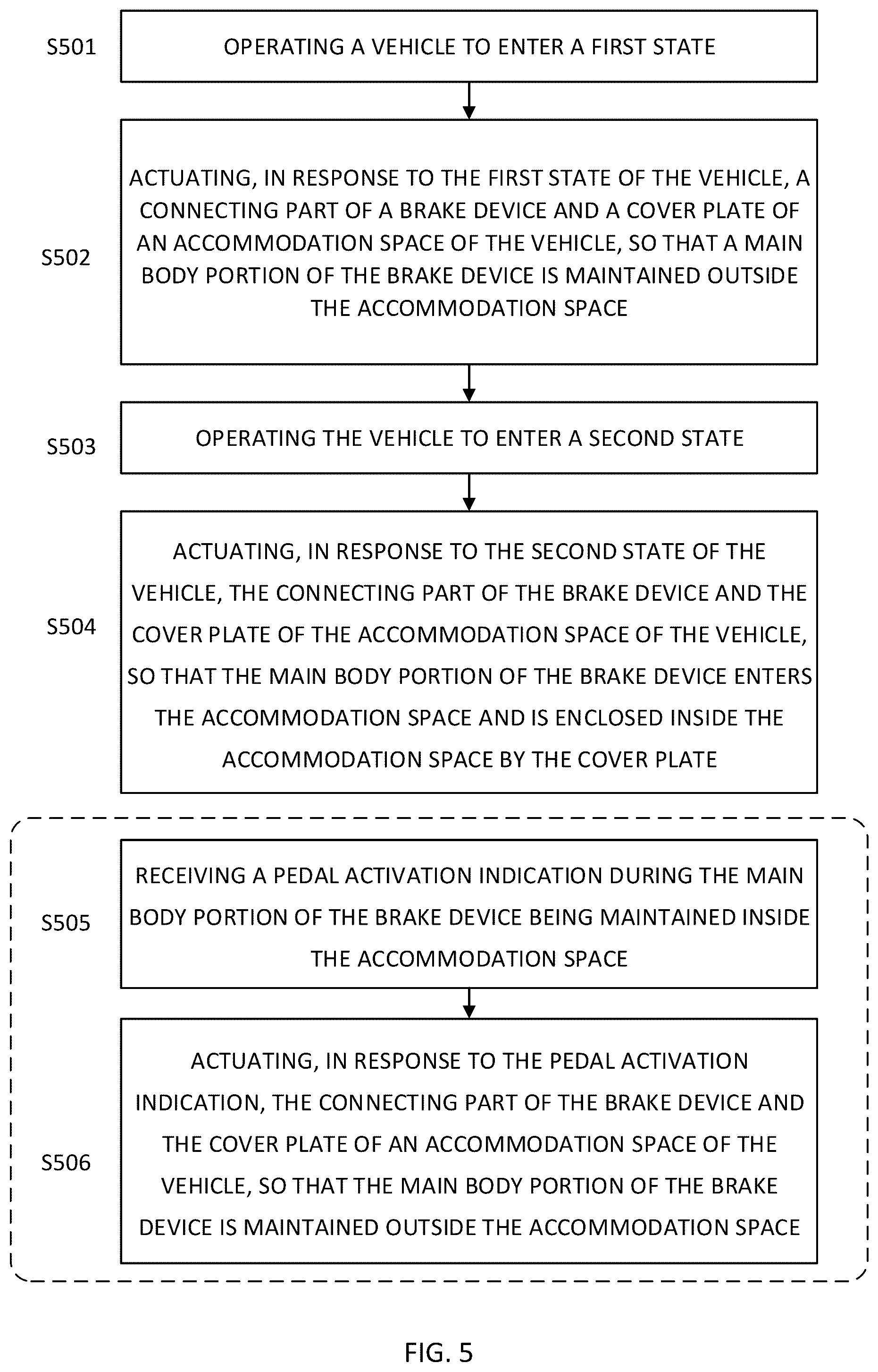 Patent US12319140 Figure 5 – Vehicle operating apparatus, vehicle system and vehicle braking system