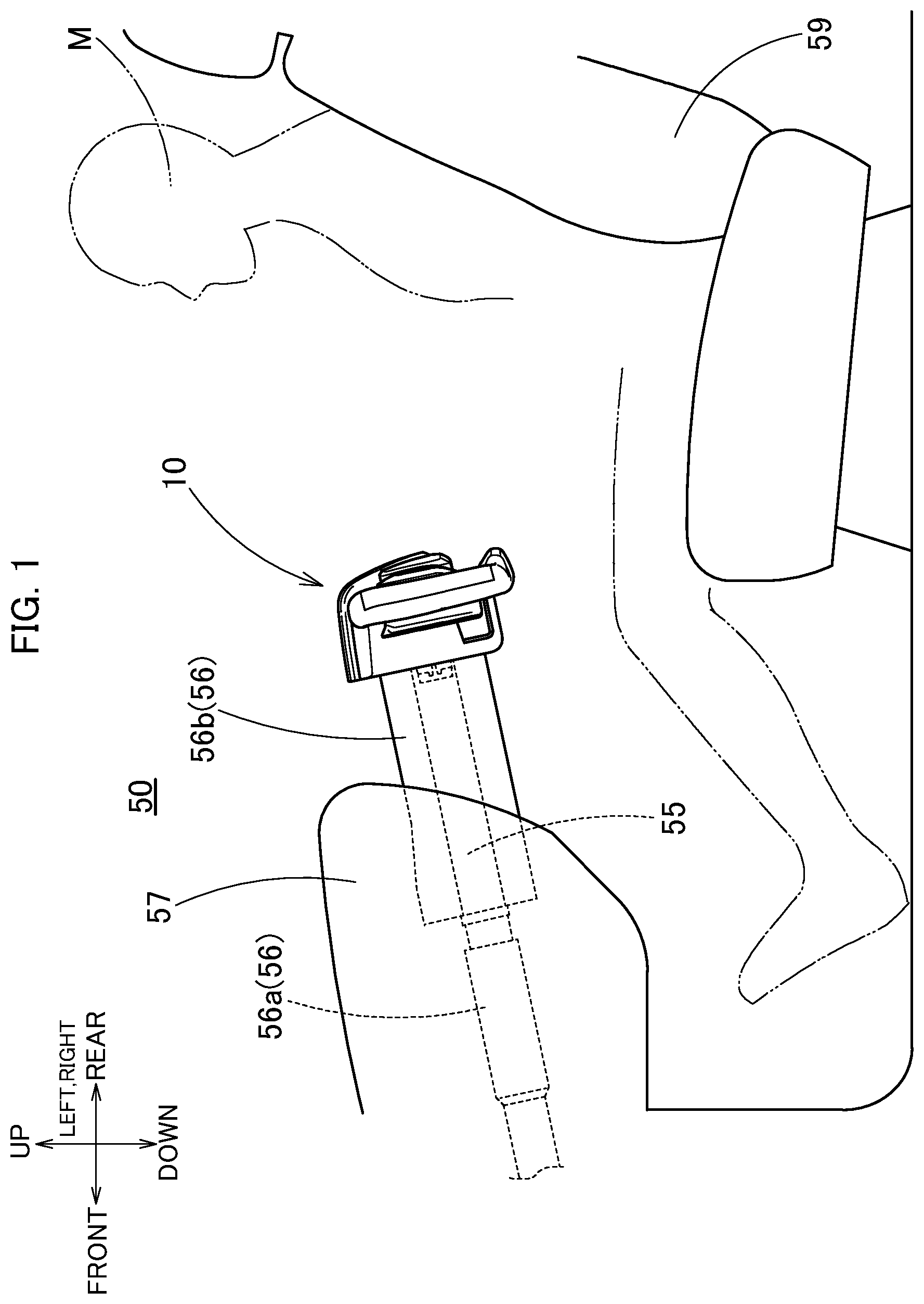 Patent US12319141 Figure 1 – Steering wheel and vehicle control device