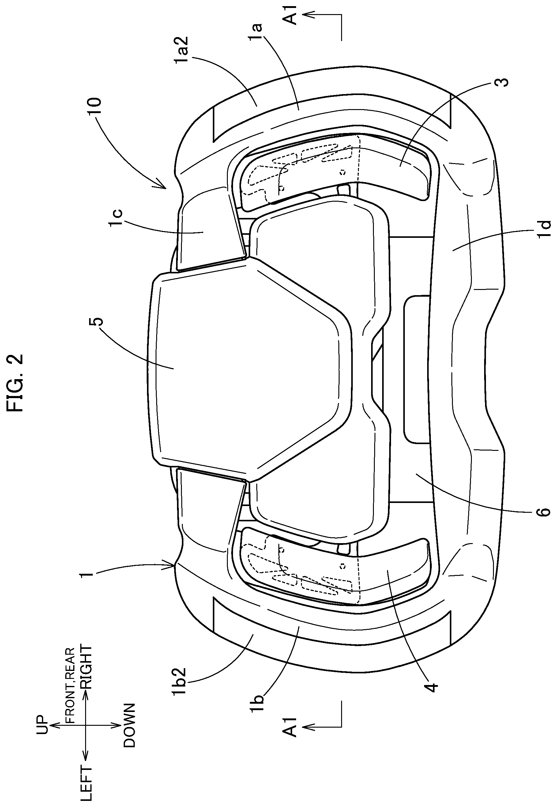 Patent US12319141 Figure 2 – Steering wheel and vehicle control device