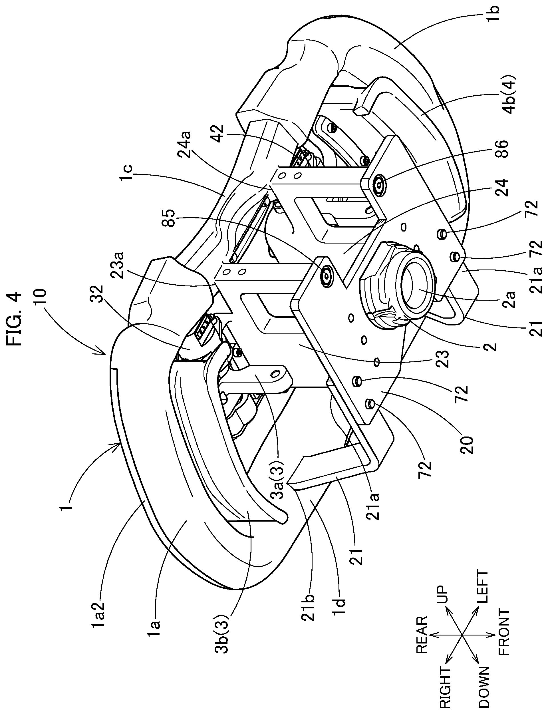 Patent US12319141 Figure 4 – Steering wheel and vehicle control device