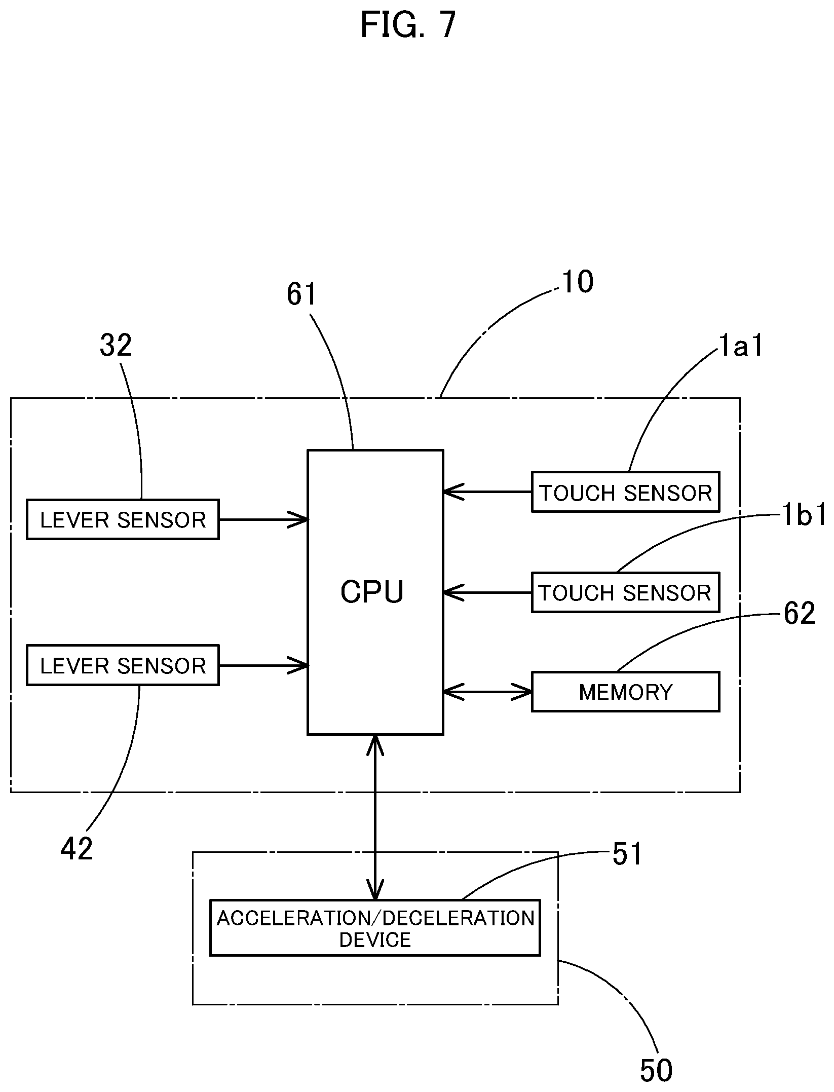 Patent US12319141 Figure 7 – Steering wheel and vehicle control device