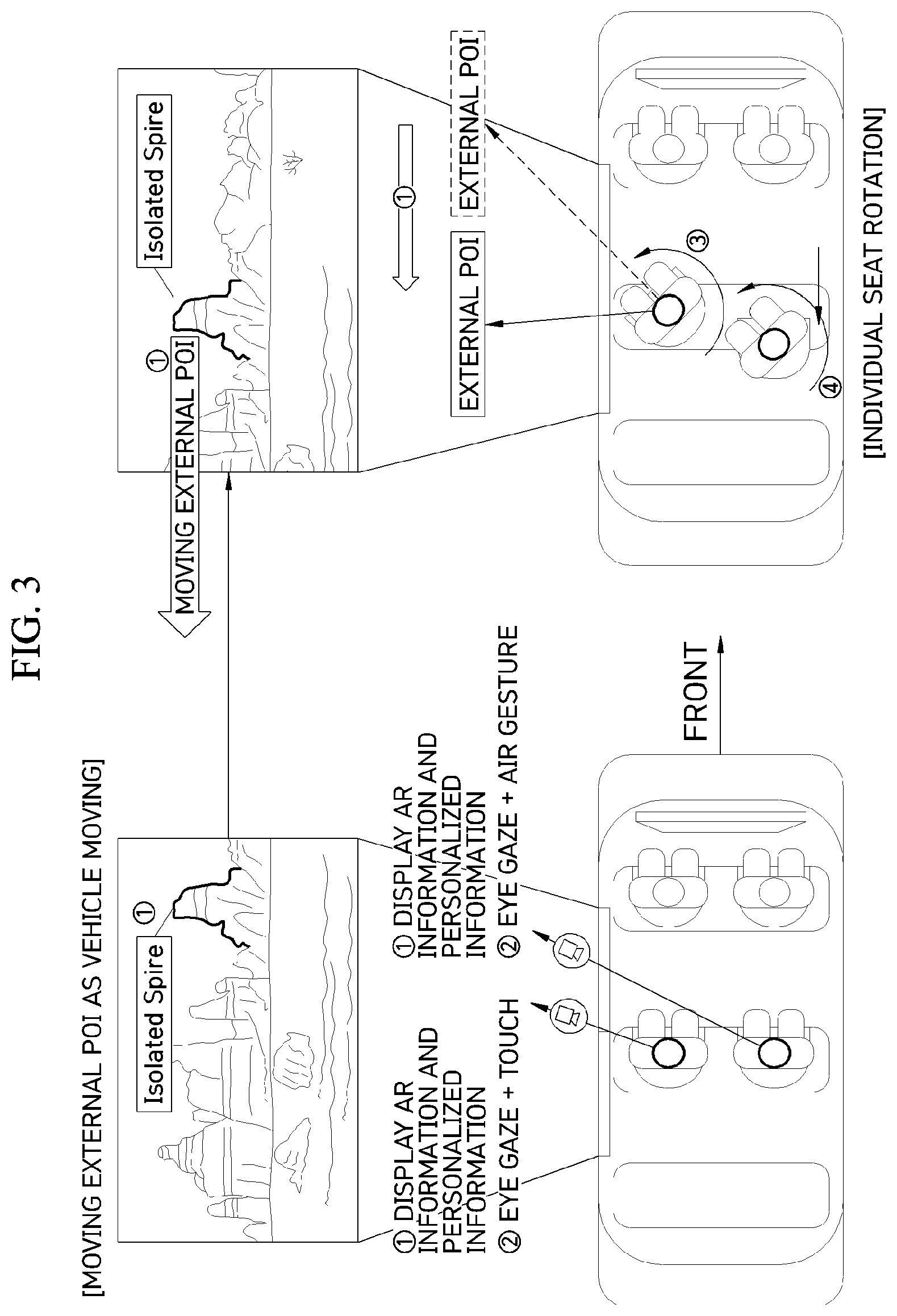 Patent US12319142 Figure 3 – System for controlling vehicle display based on occupant's gaze departure