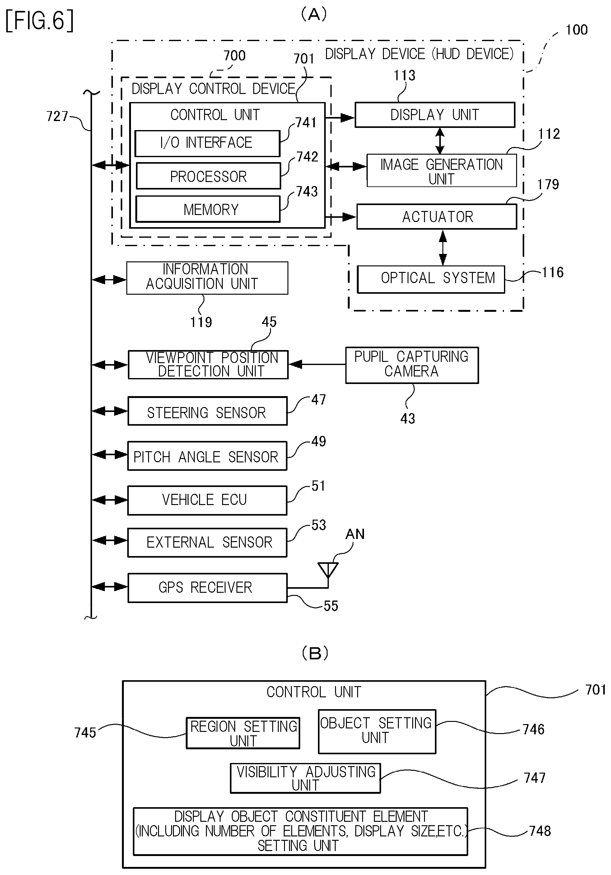 Patent US12319144 Figure 6 – Display control device, display device, and display control method