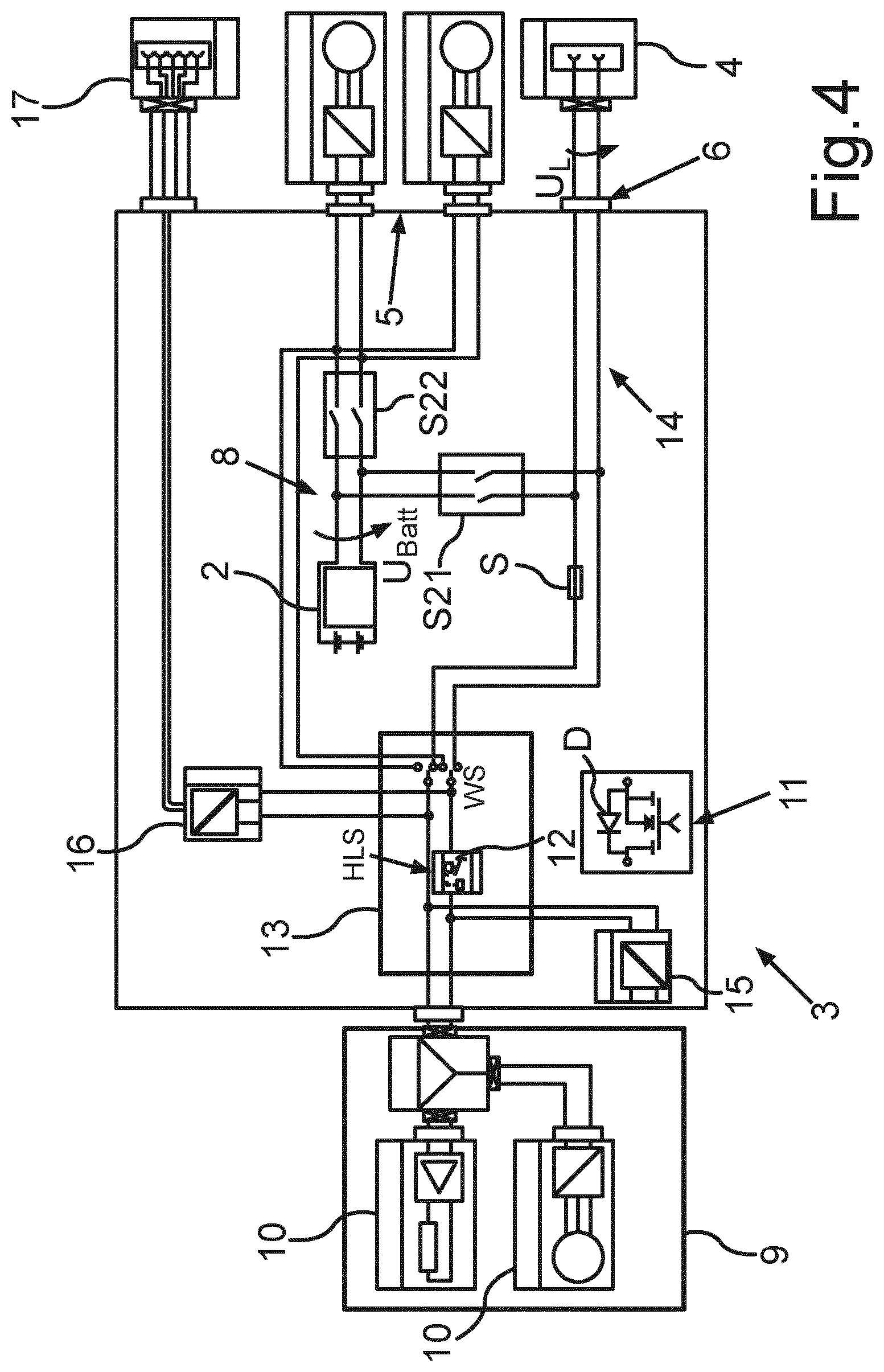 Patent US12319146 Figure 4 – Onboard electrical system for a vehicle, vehicle including an onboard electrical system, and method for operating an onboard electrical system for a vehicle