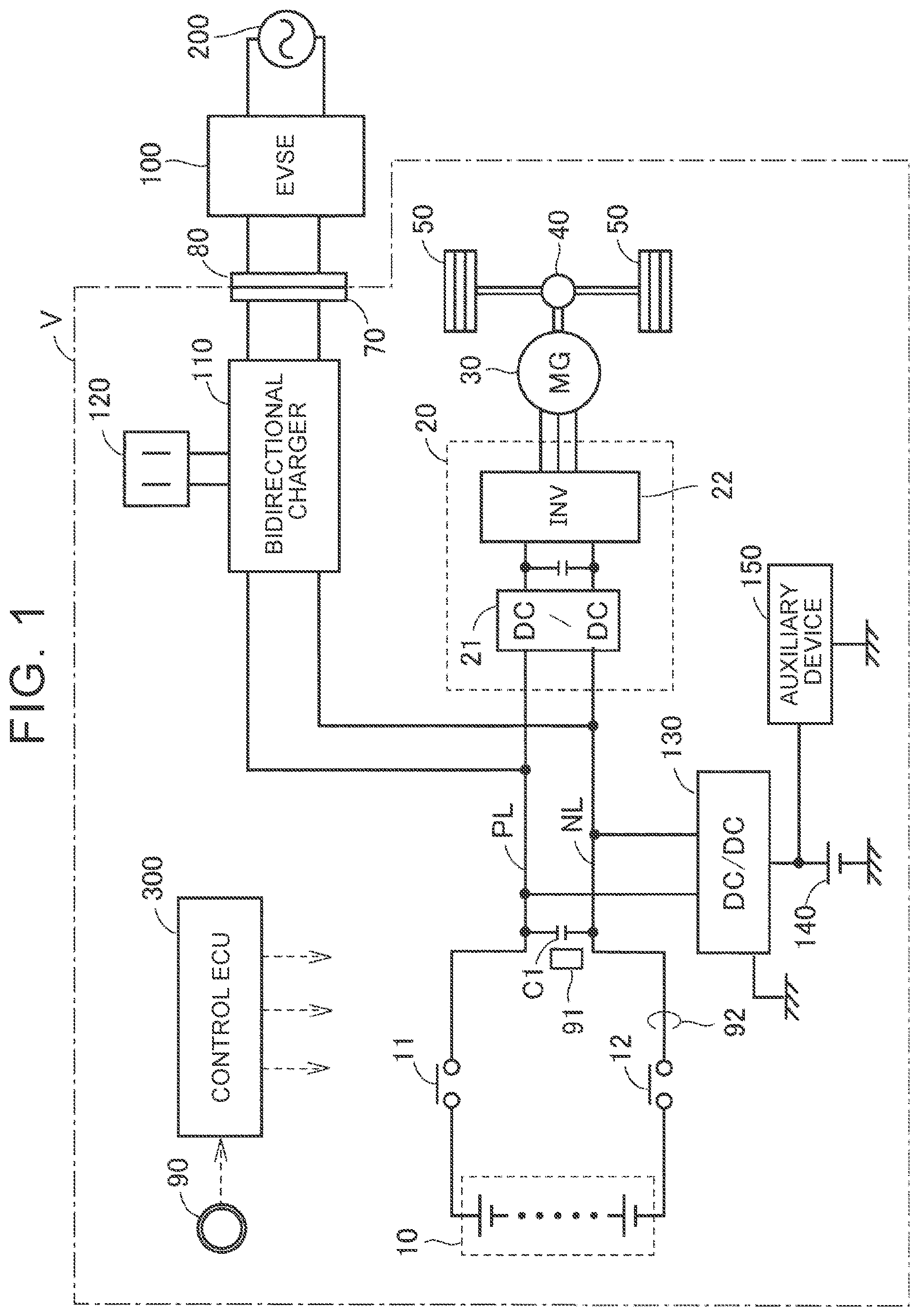 Patent US12319153 Figure 1 – Electrified vehicle