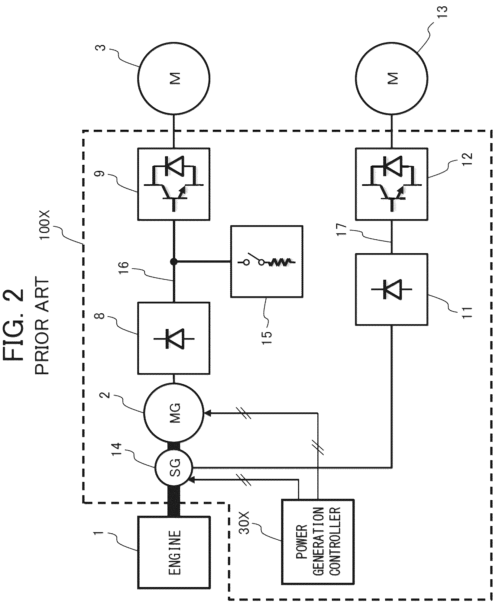Patent US12319155 Figure 2 – Drive system for dump truck