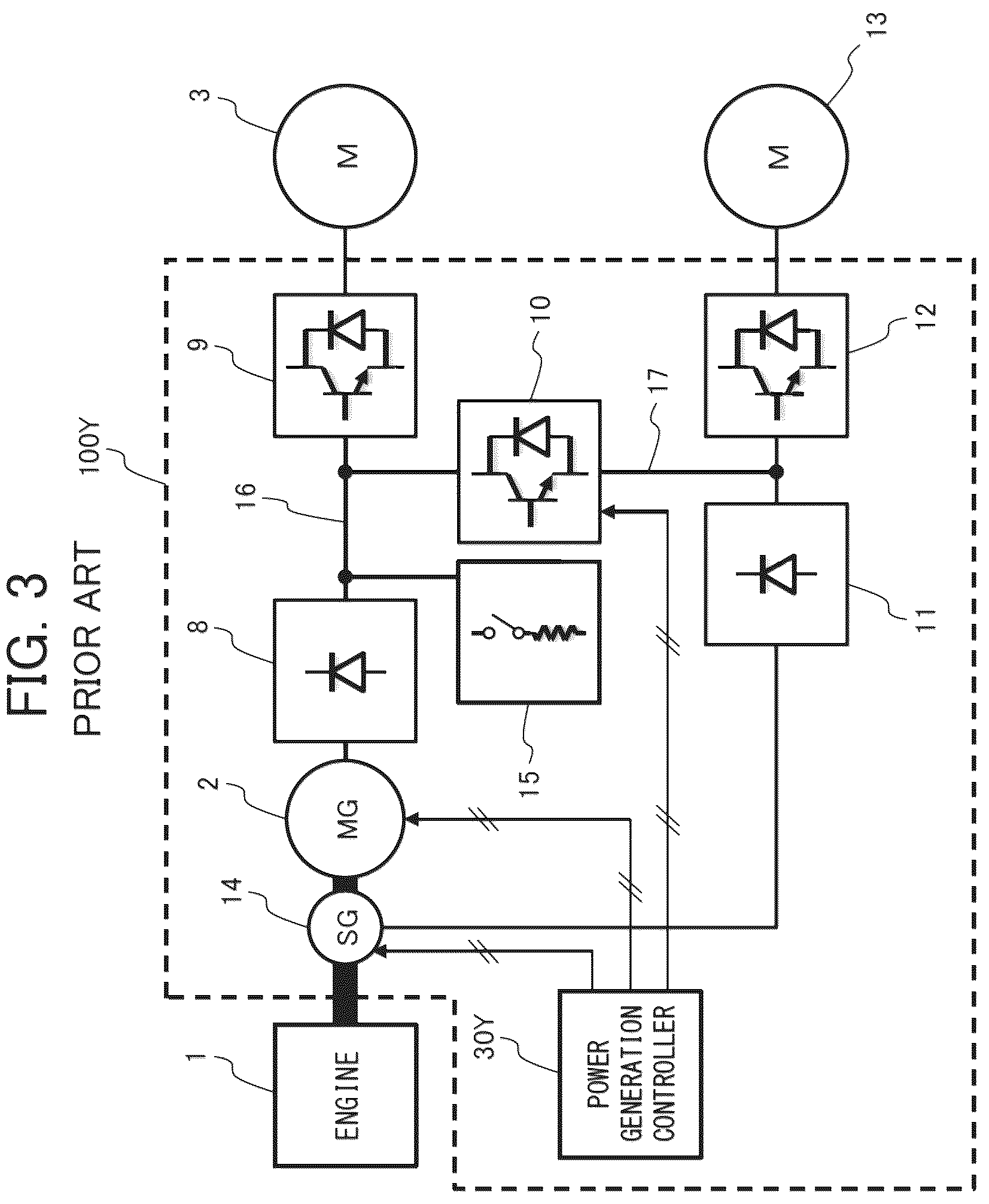 Patent US12319155 Figure 3 – Drive system for dump truck