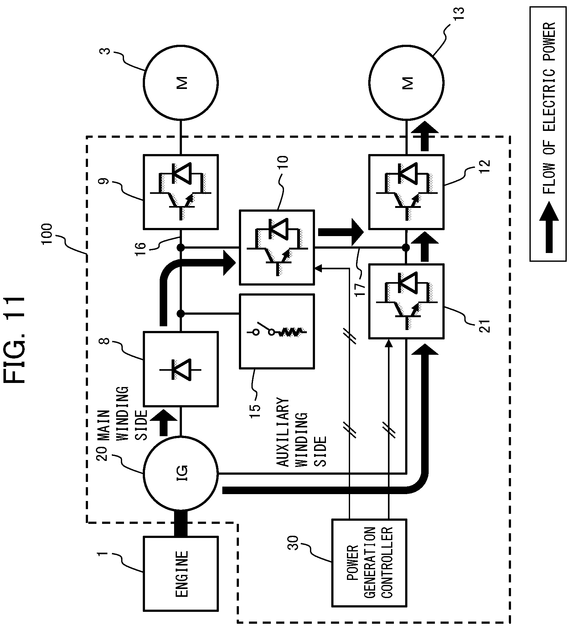 Patent US12319155 Figure 10 – Drive system for dump truck