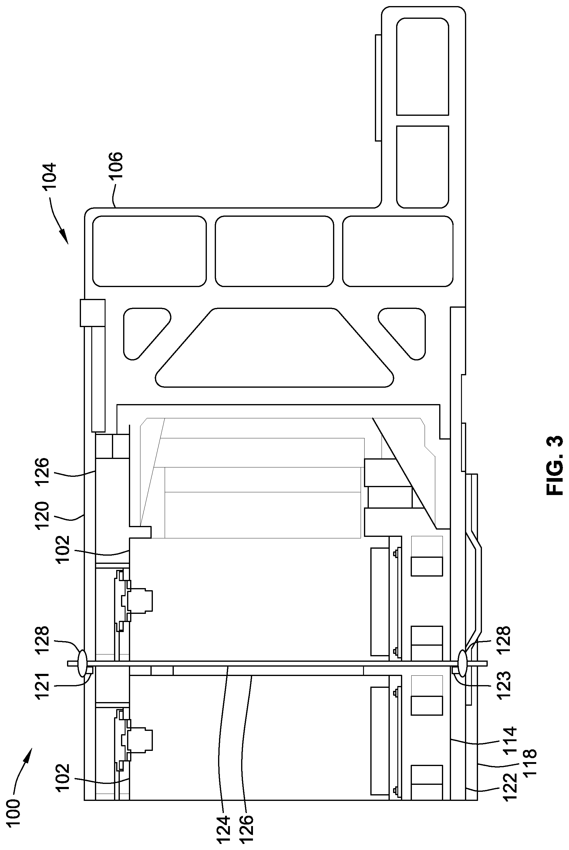 Patent US12319157 Figure 3 – Anti-buckling cables, systems, and methods for impact-attenuating shear plates of battery assemblies