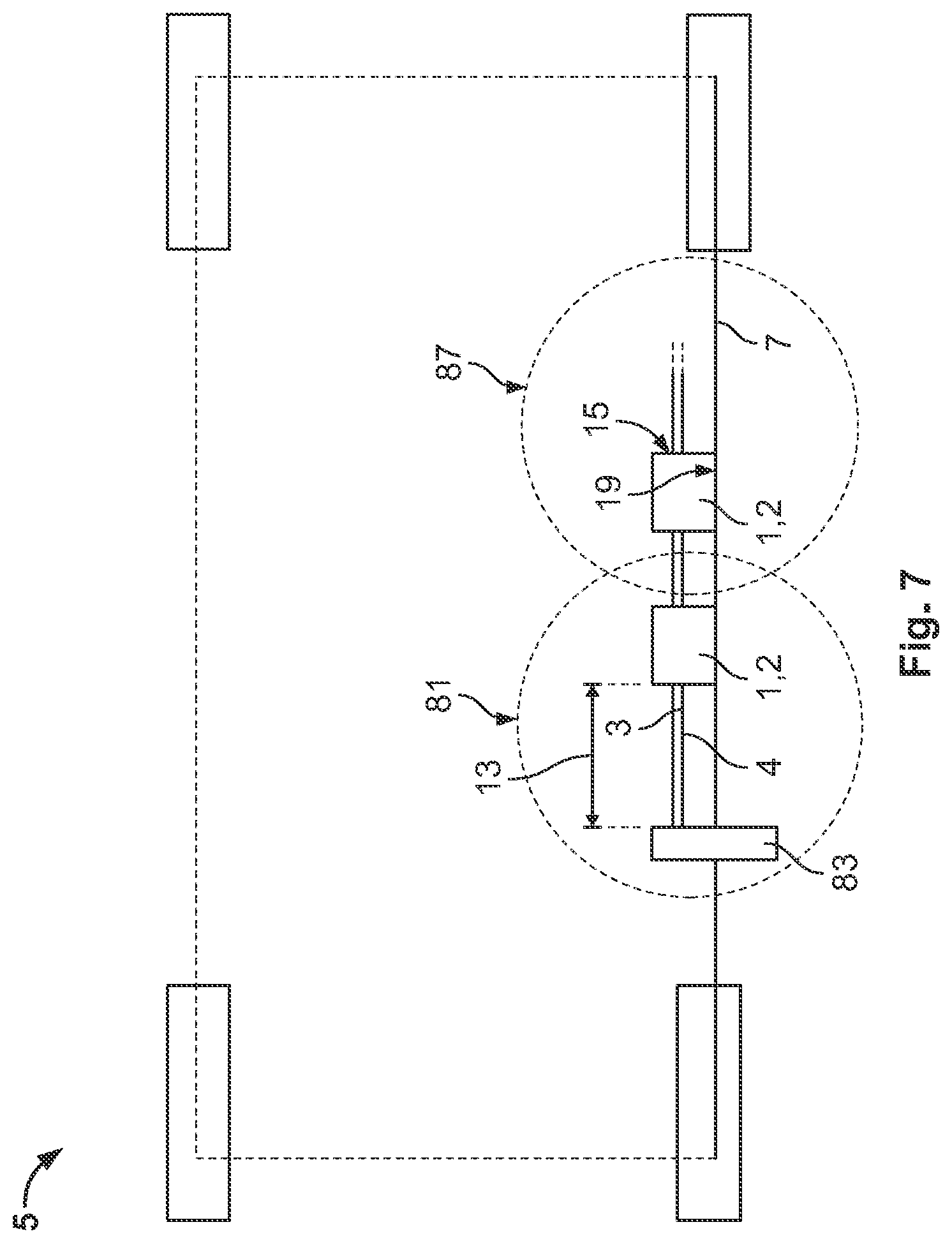 Patent US12319163 Figure 4 – Heat retarding arrangement with a phase change material for an electric vehicle