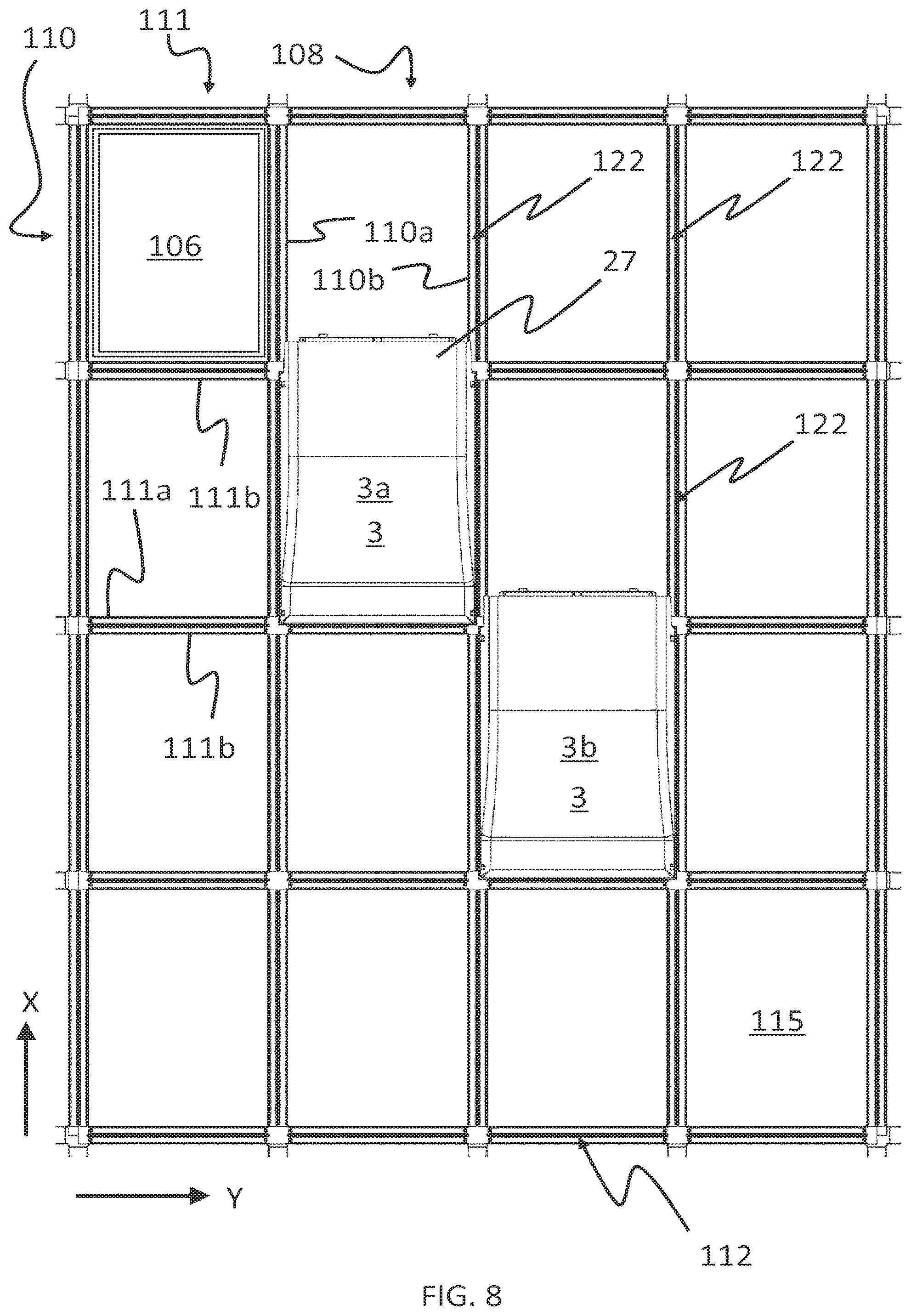 Patent US12319165 Figure 6 – Automated storage and retrieval system