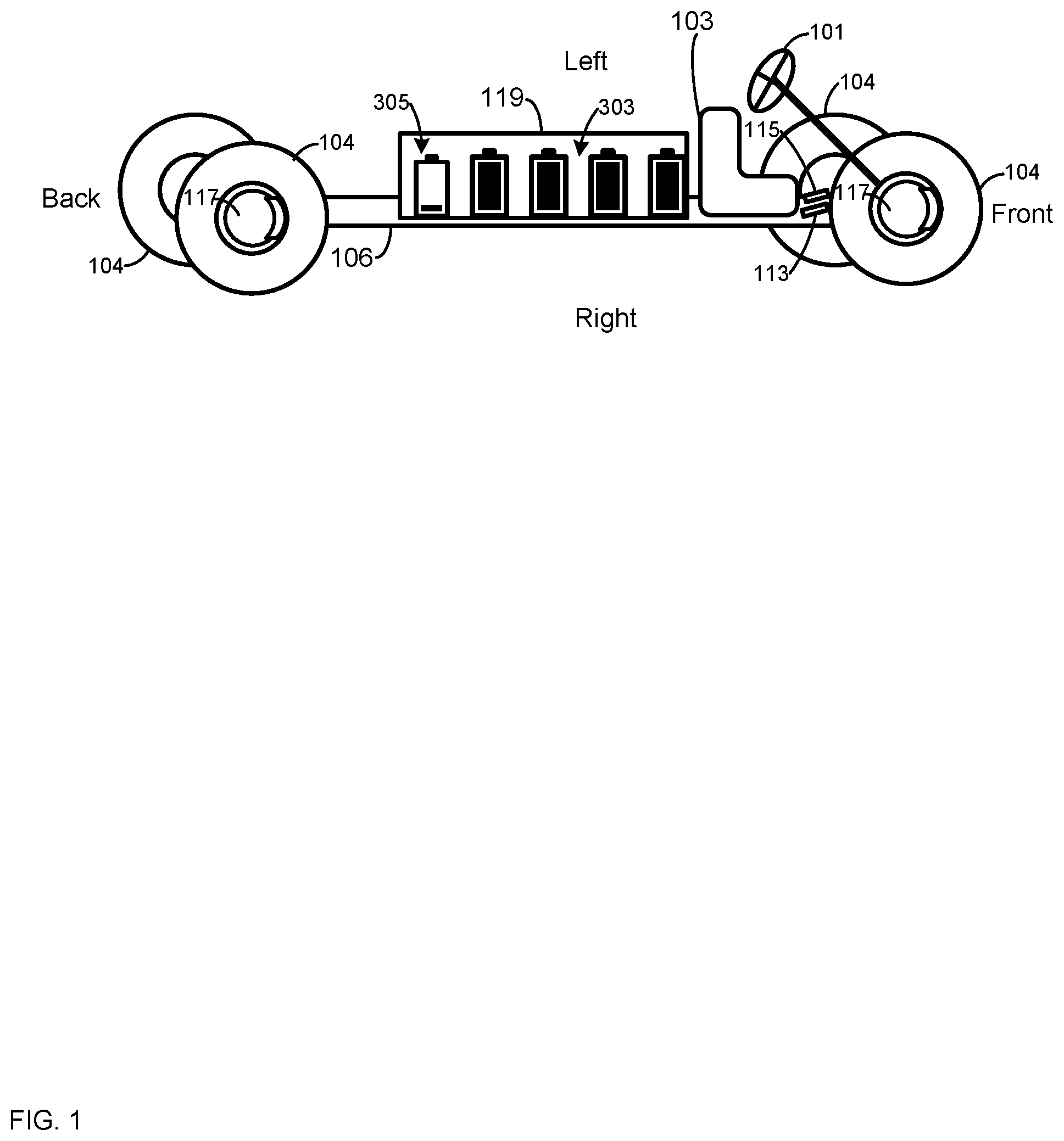 Patent US12319170 Figure 1 – Electric vehicles with battery management and sensors
