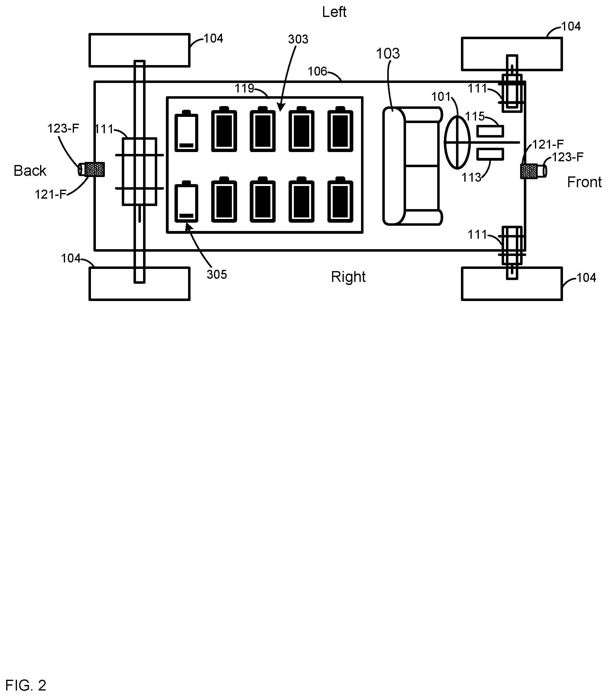 Patent US12319170 Figure 2 – Electric vehicles with battery management and sensors