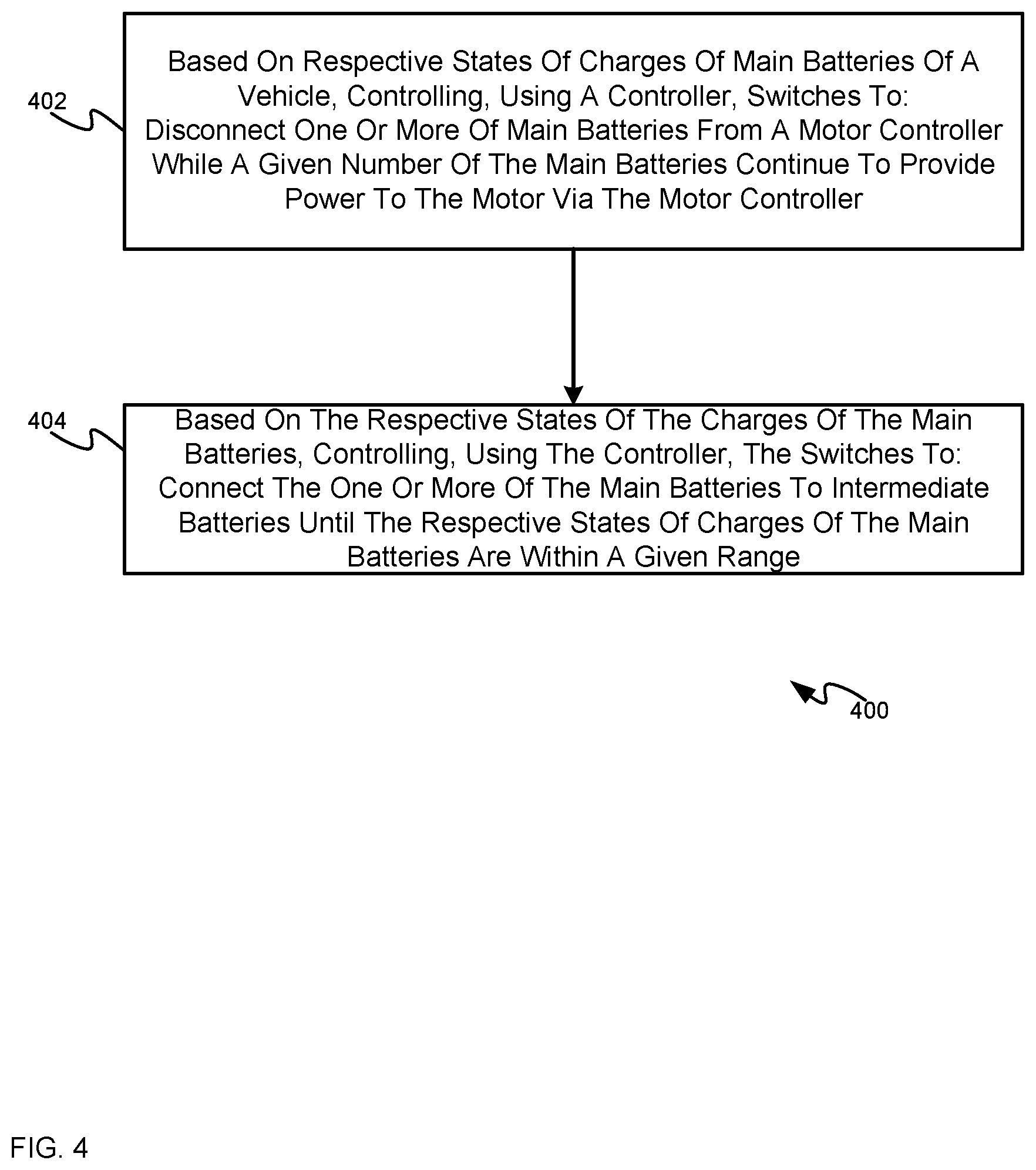 Patent US12319170 Figure 4 – Electric vehicles with battery management and sensors