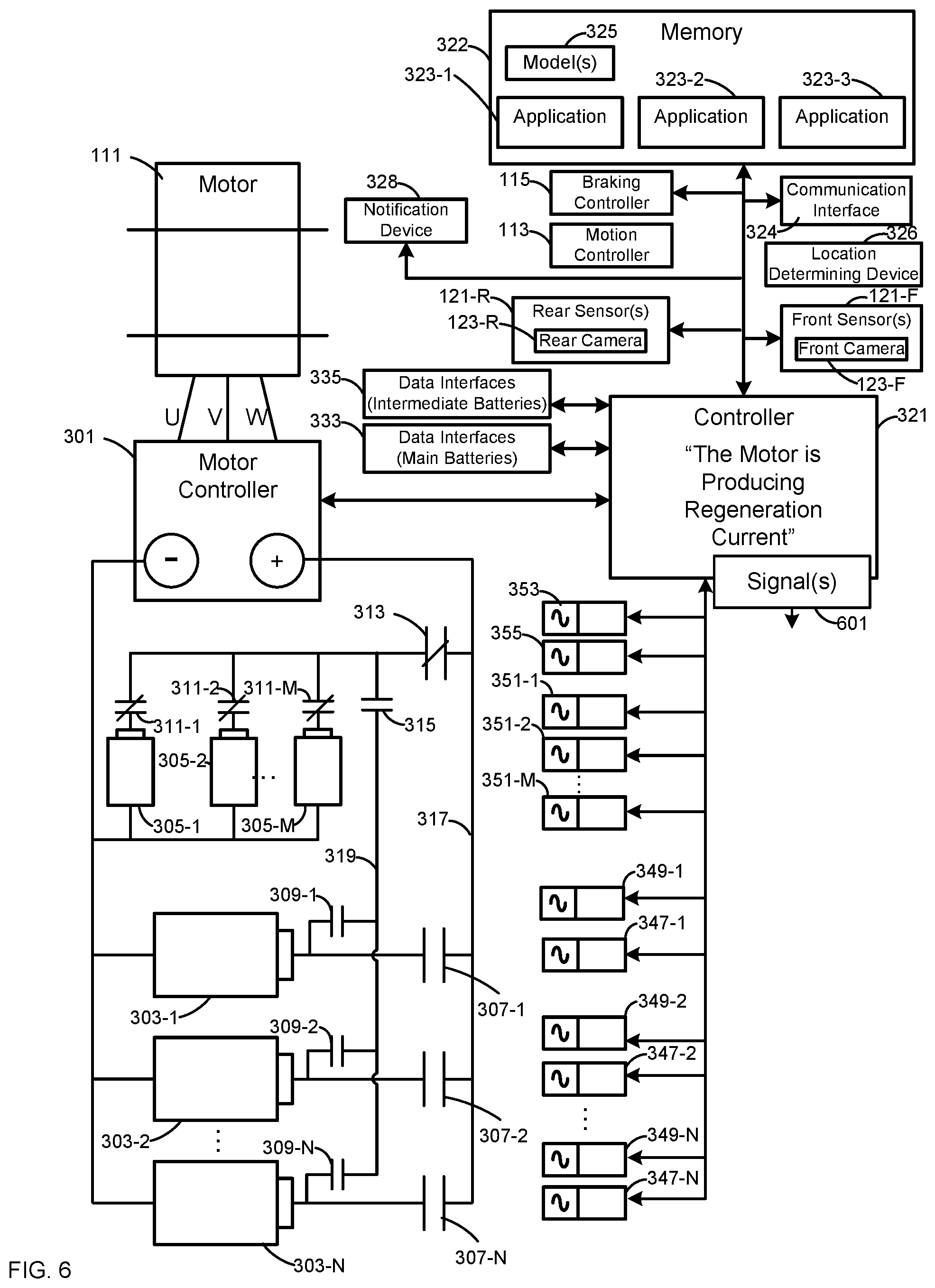 Patent US12319170 Figure 6 – Electric vehicles with battery management and sensors
