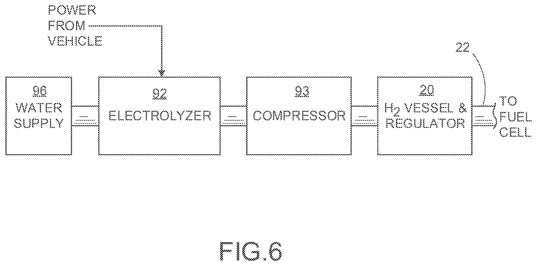 Patent US12319172 Figure 6 – Fuel cell auxiliary power generation system for a vehicle