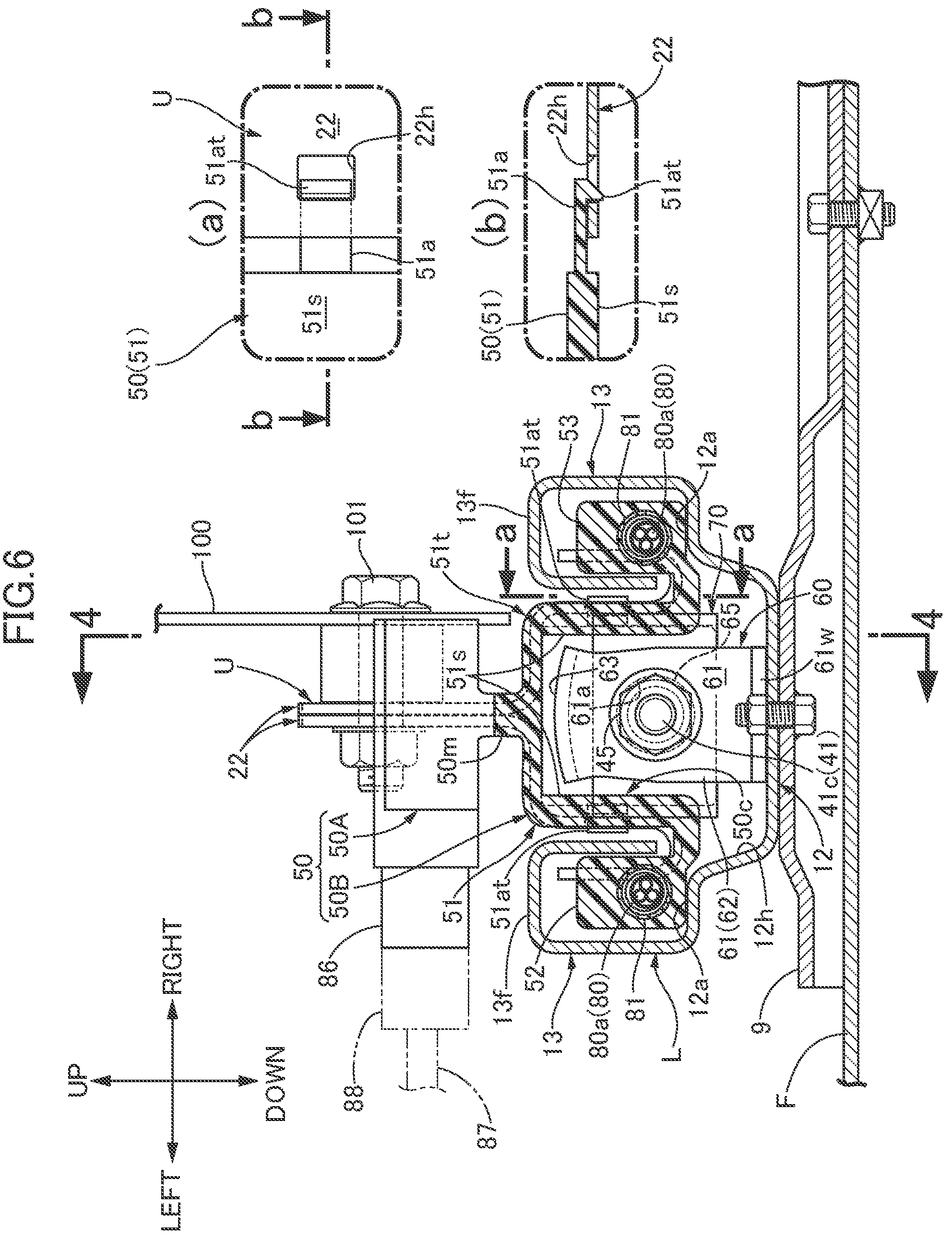 Patent US12319174 Figure 6 – Adjusting device of front and rear positions of seat