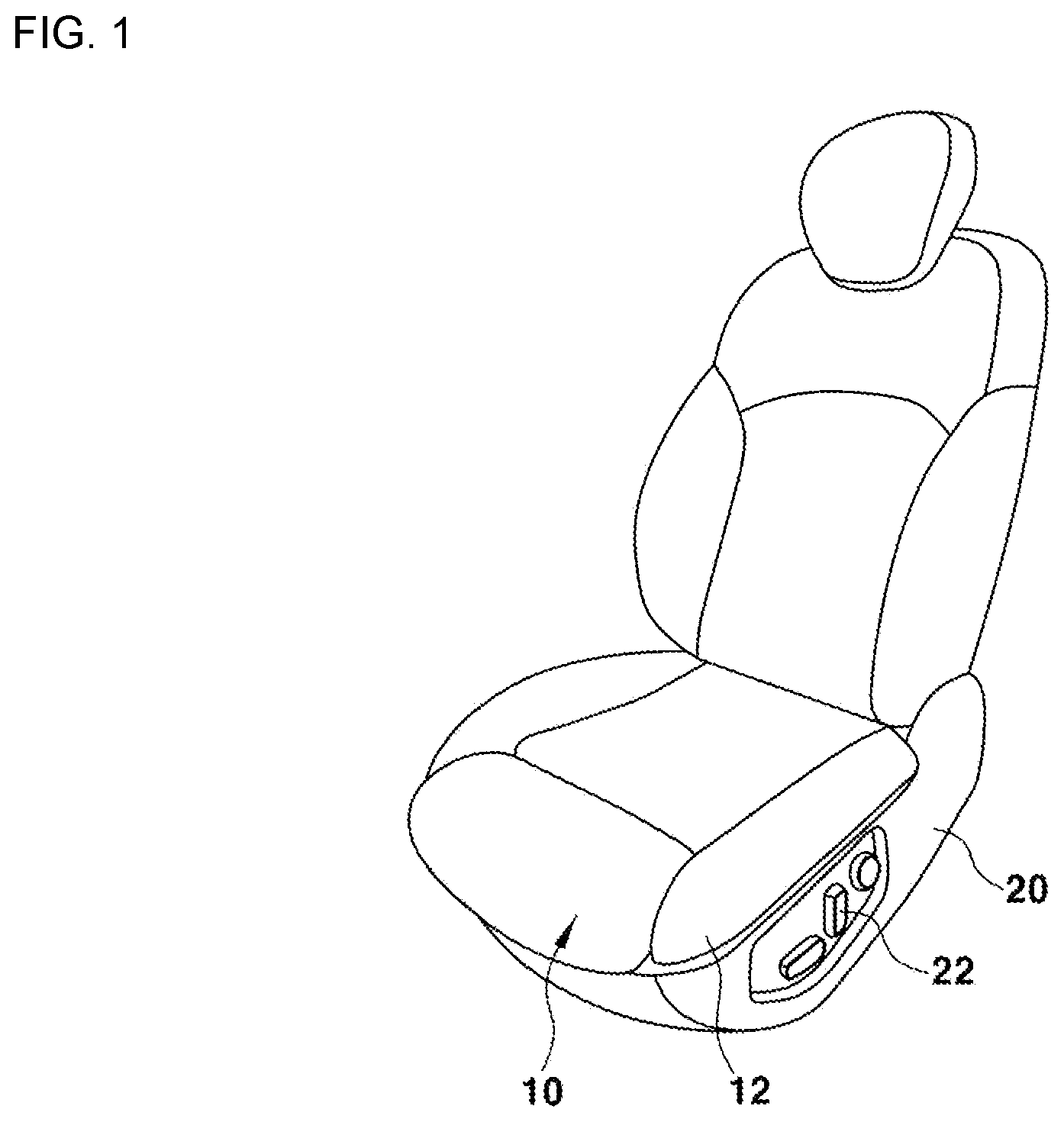 Patent US12319175 Figure 1 – System and method for evaluating pressure sensation of vehicle seat
