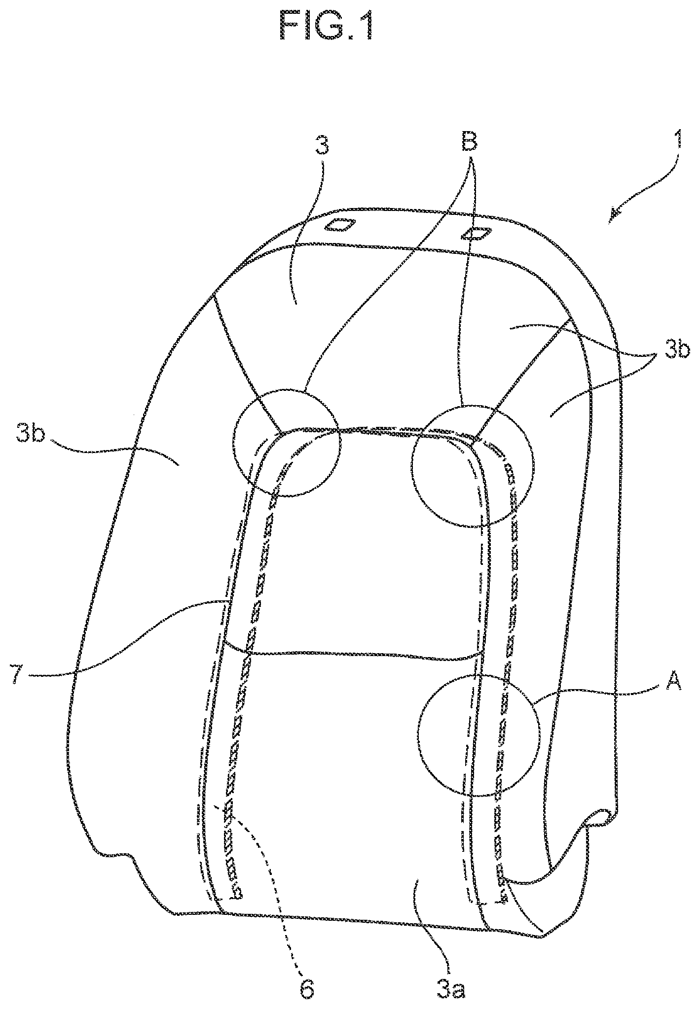 Patent US12319179 Figure 1 – Seat and seat production method